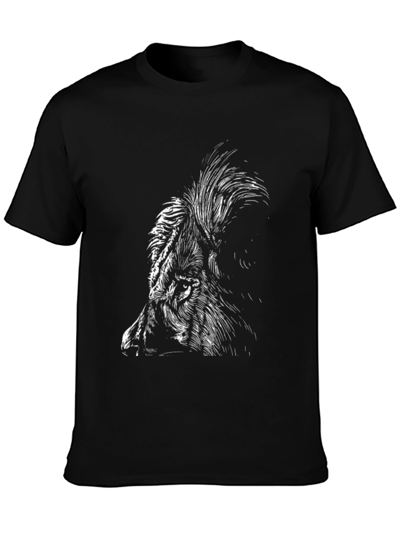 Black Wild Boar Graphic Tee - Men's Black T-Shirt view 3