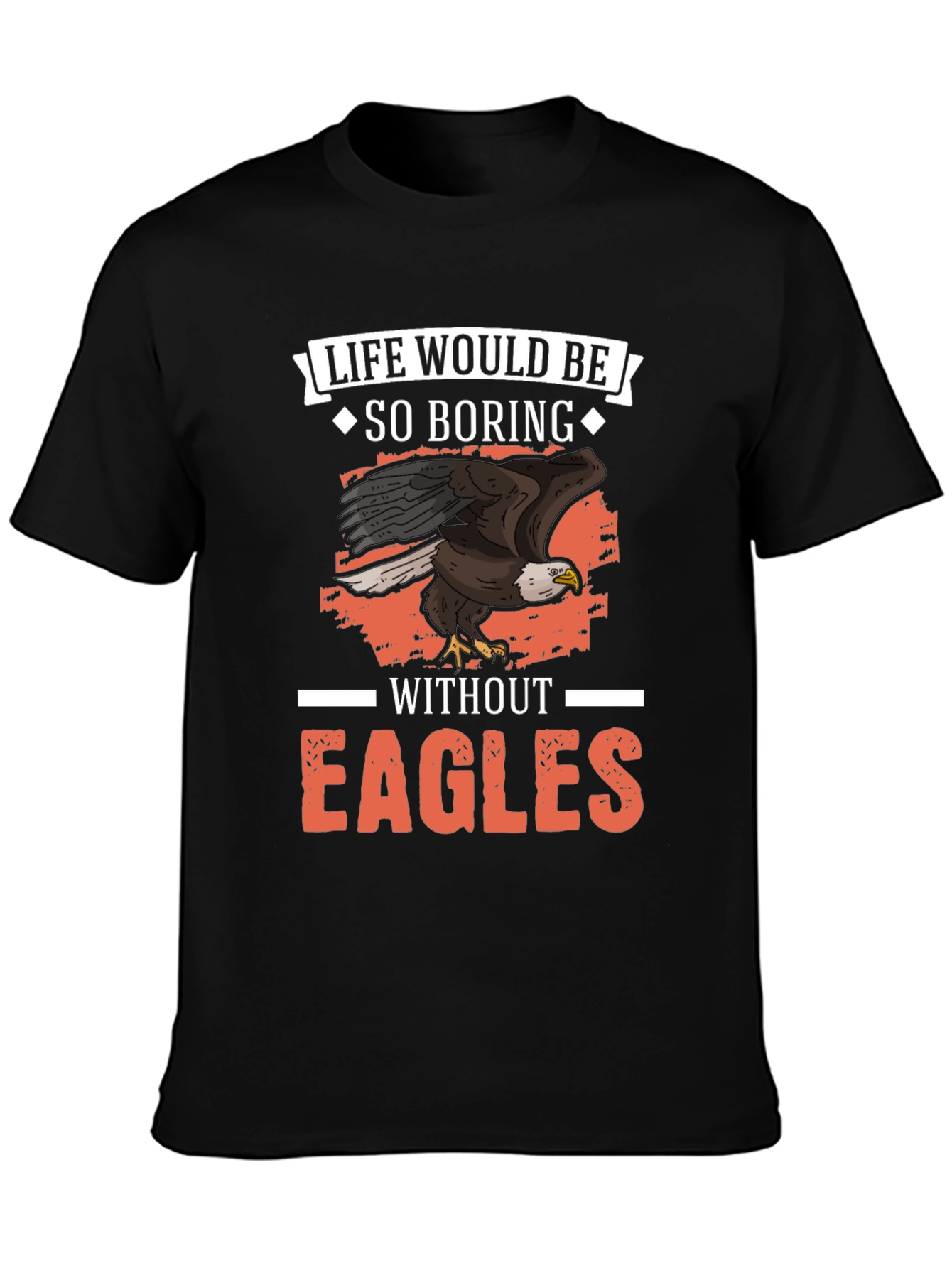 Black Life Would Be So Boring Without Eagles Graphic Tee view 3