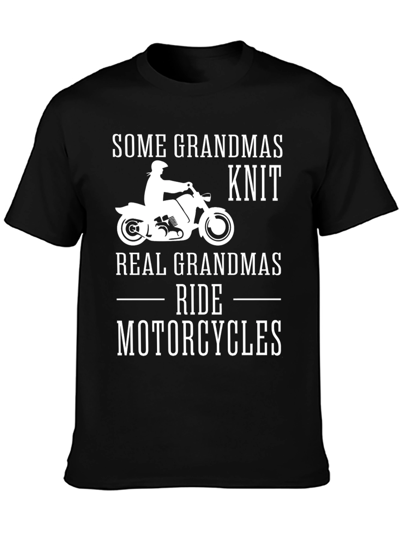 Black Grandma Motorcycle T-Shirt - Ride in Style! view 3