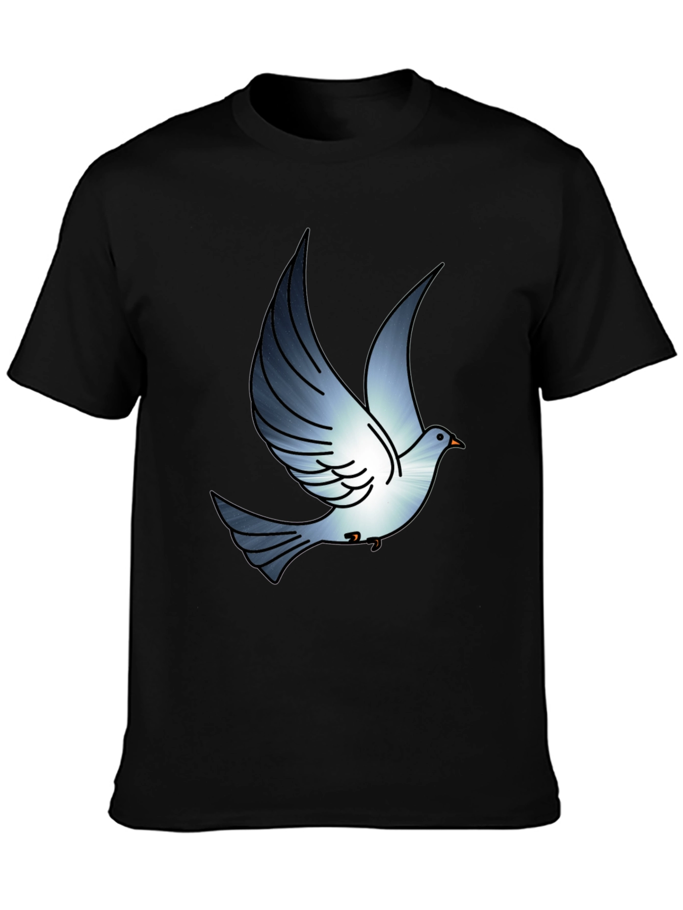 Black Dove Graphic Print Black T-Shirt view 3
