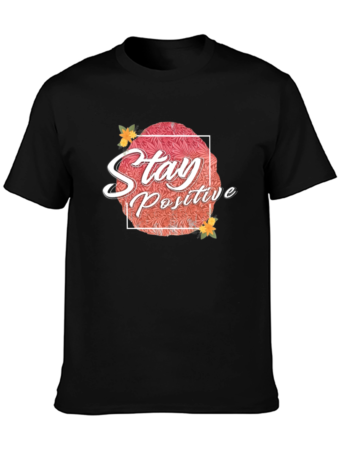 Black Stay Positive Graphic T-Shirt - Black view 3