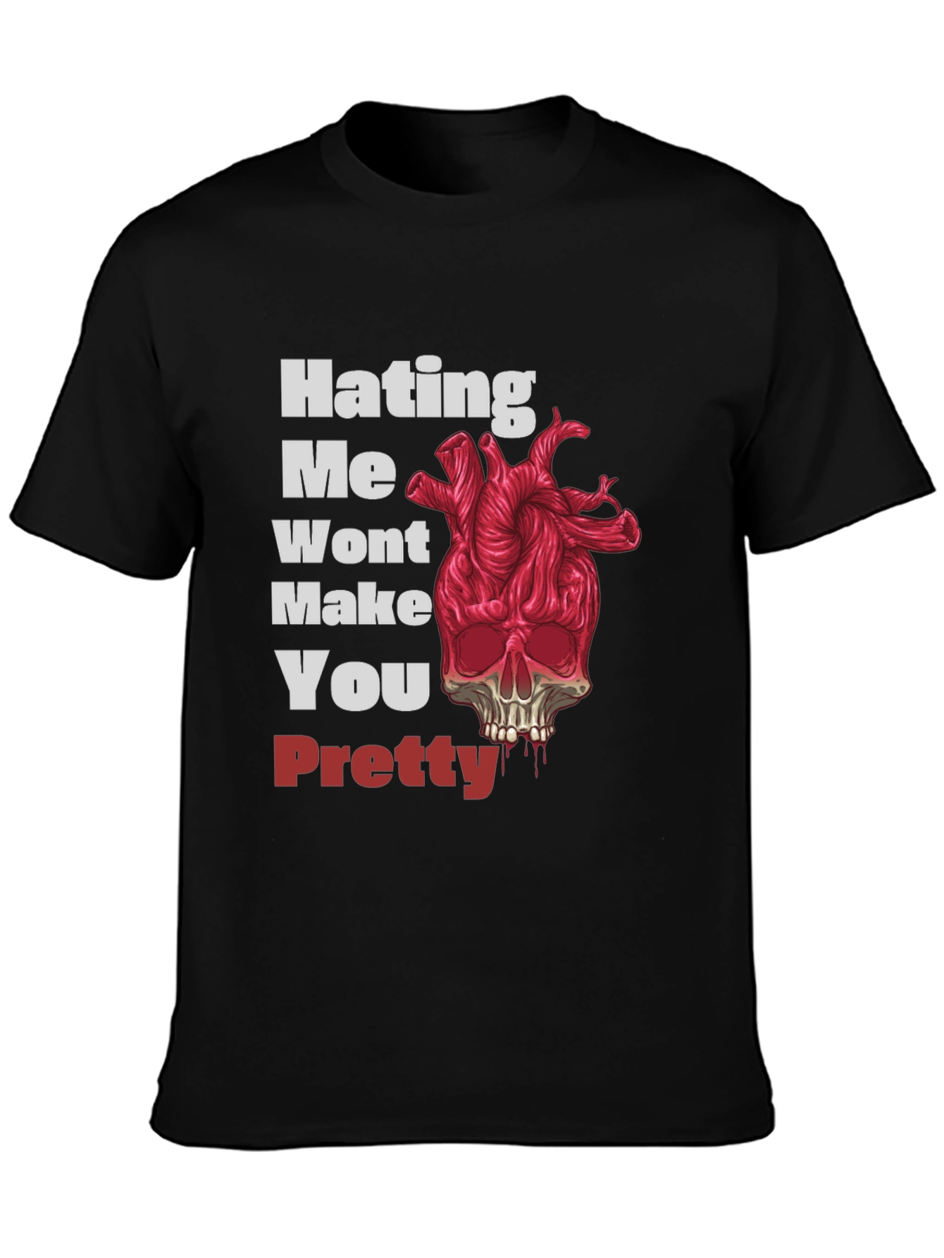 Black Hating Me Won't Make You Pretty Graphic Tee view 3