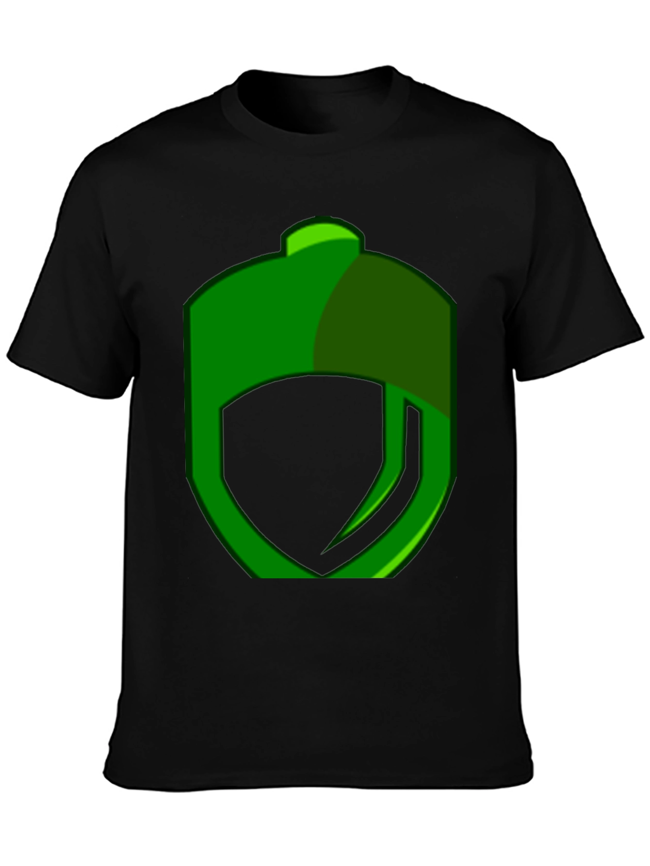 Black Green Logo Graphic T-Shirt view 3