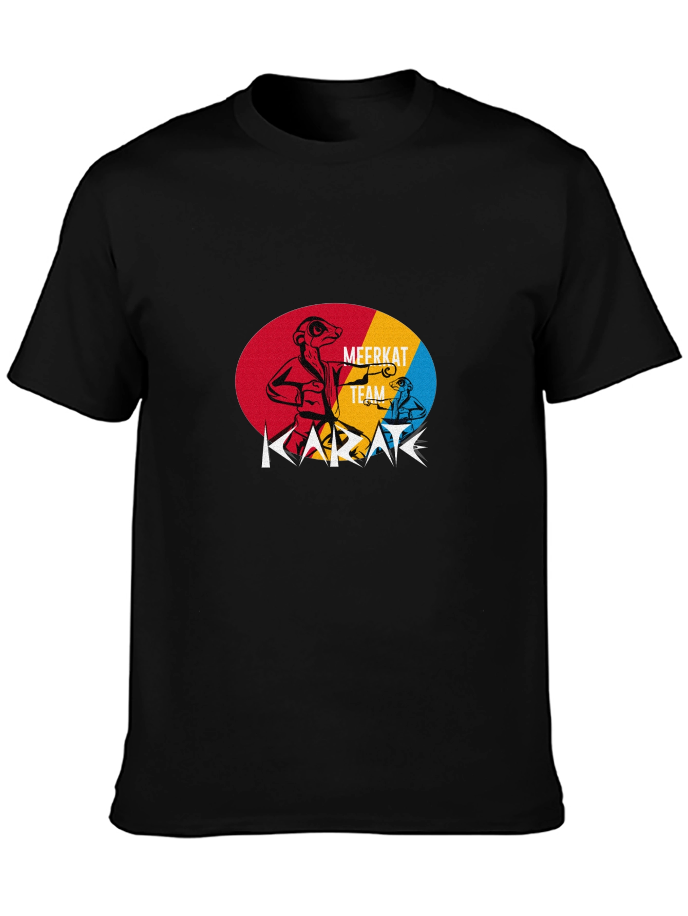 Meerkat Karate Team Black T-Shirt - 3