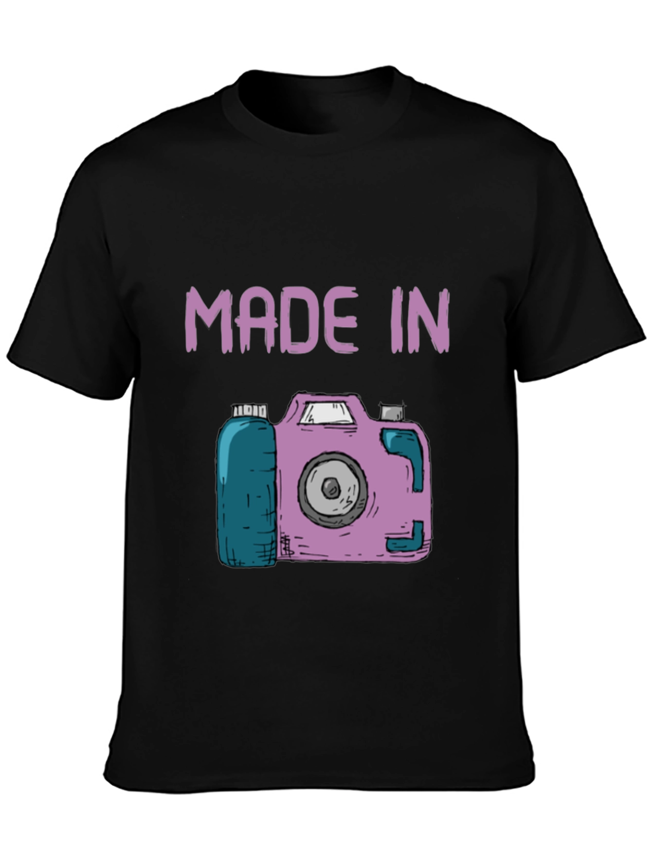 Black Made In Camera Graphic T-Shirt view 3