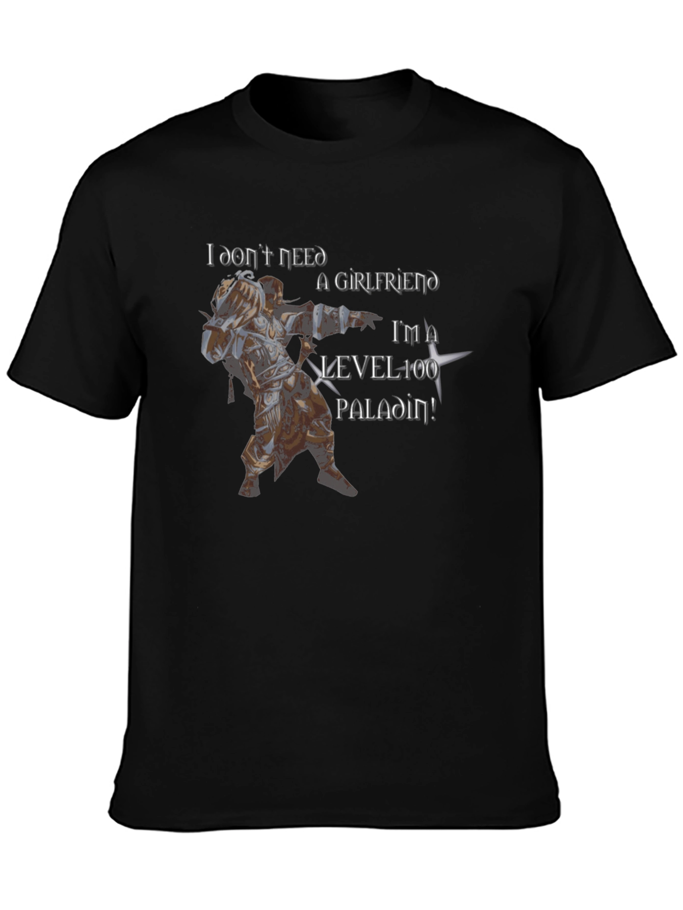 Black Level 100 Paladin Graphic Tee - Black view 3