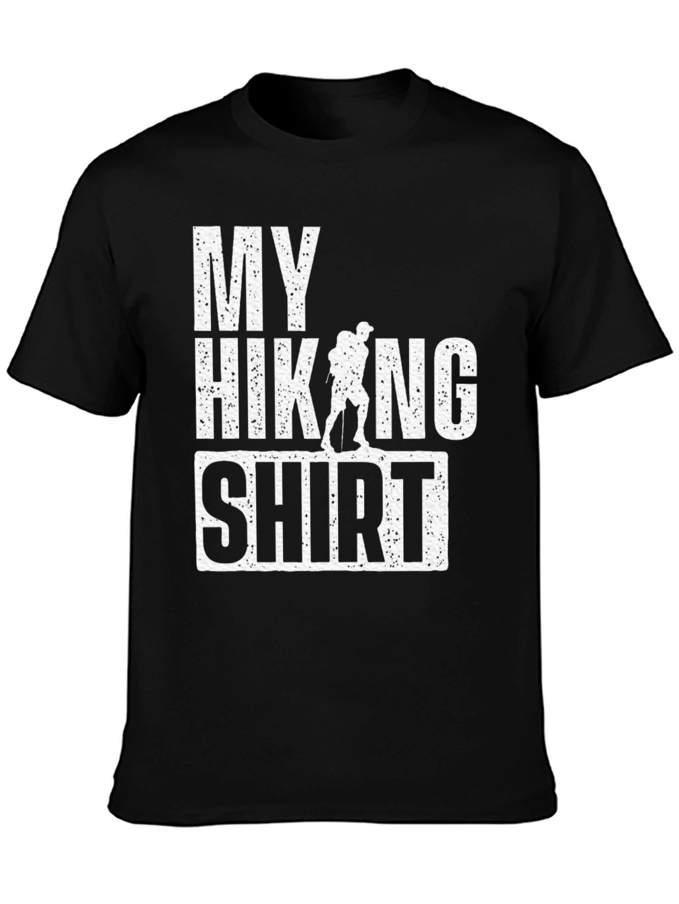 Black My Hiking Shirt - Funny Hiker Tee view 3