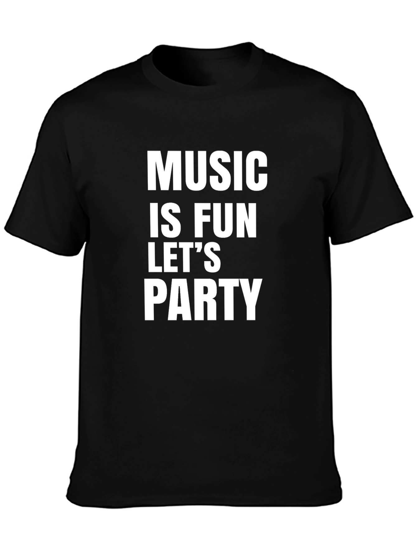 Black Music Is Fun Let's Party T-Shirt view 3