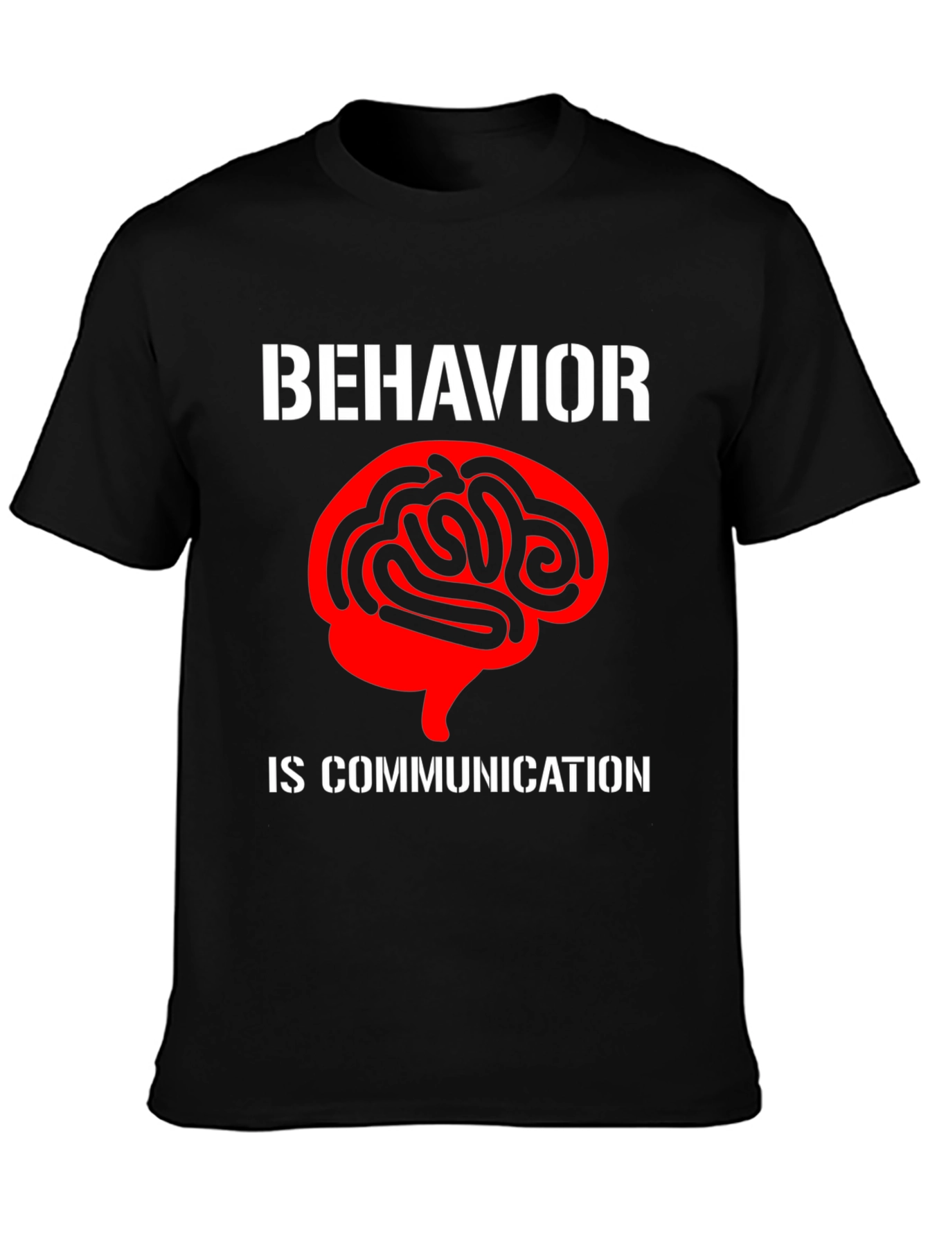 Black Behavior is Communication Graphic Tee view 3