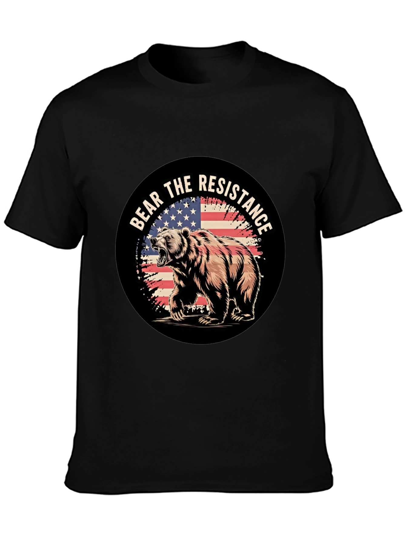 Black Bear the Resistance Graphic T-Shirt view 3