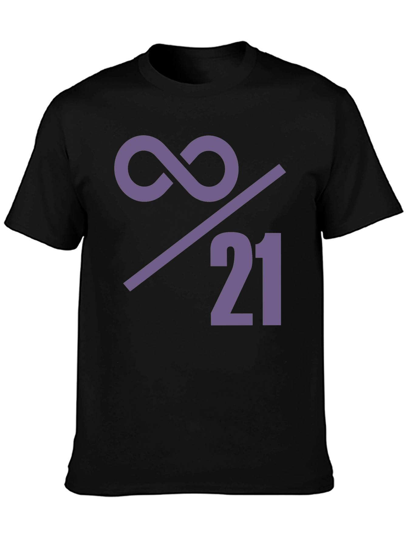 Black Infinity Over 21 Graphic Tee view 3