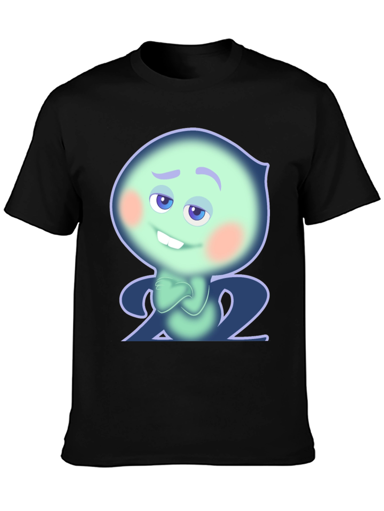 Black Soul 22 Graphic T-Shirt - Black Cotton Tee view 3