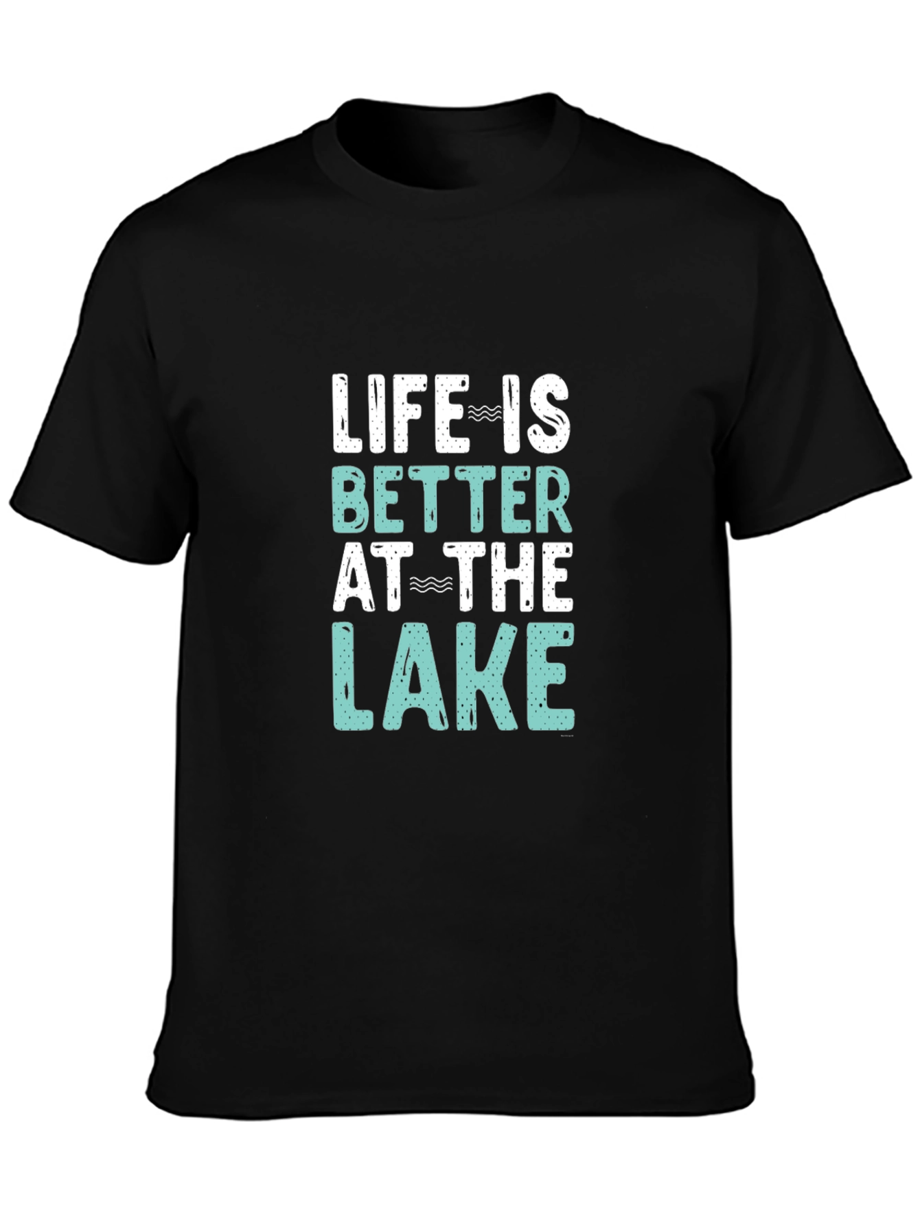 Black Life is Better at the Lake Graphic Tee - Black view 3