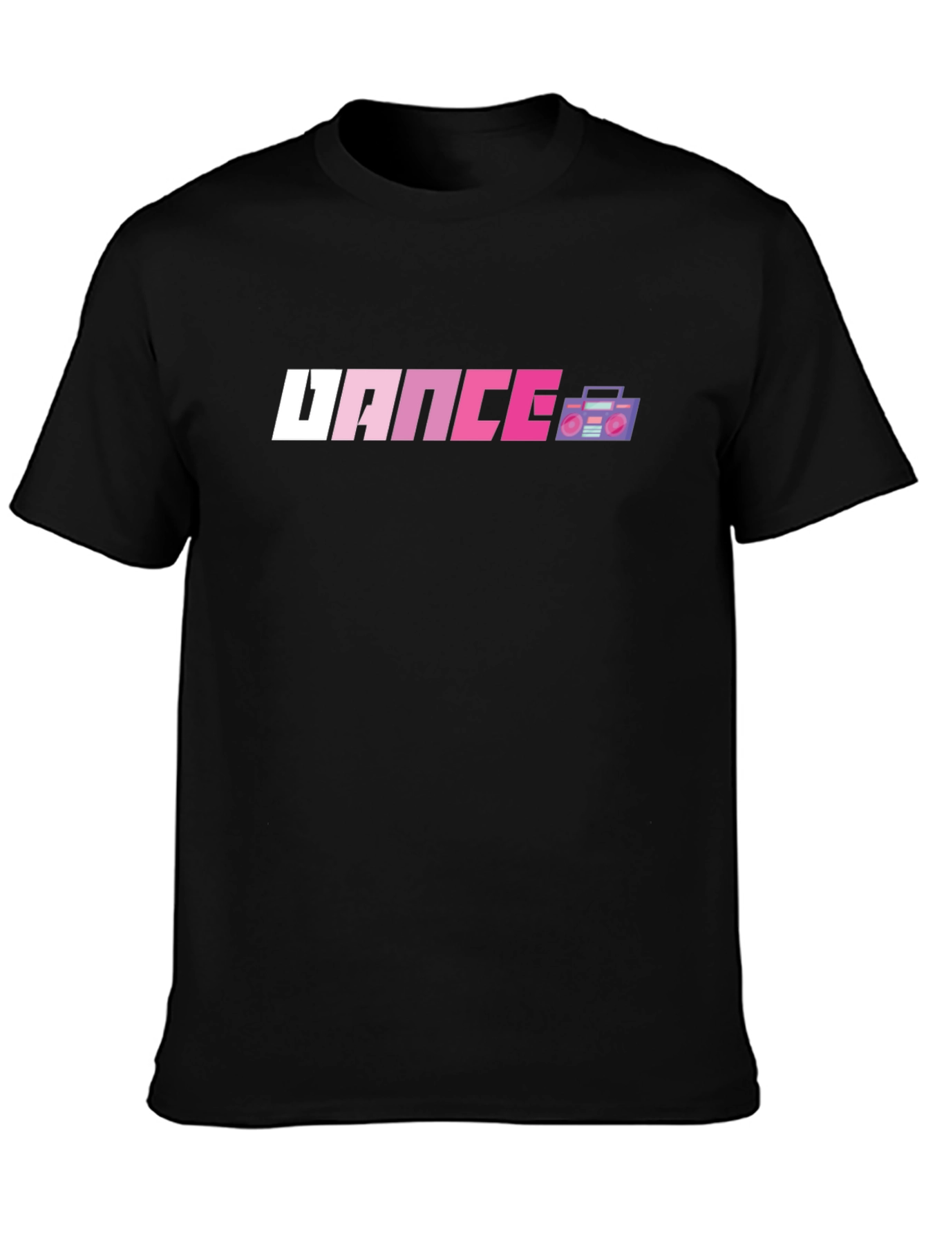 Black Retro 'Dance' Graphic Tee - Black view 3
