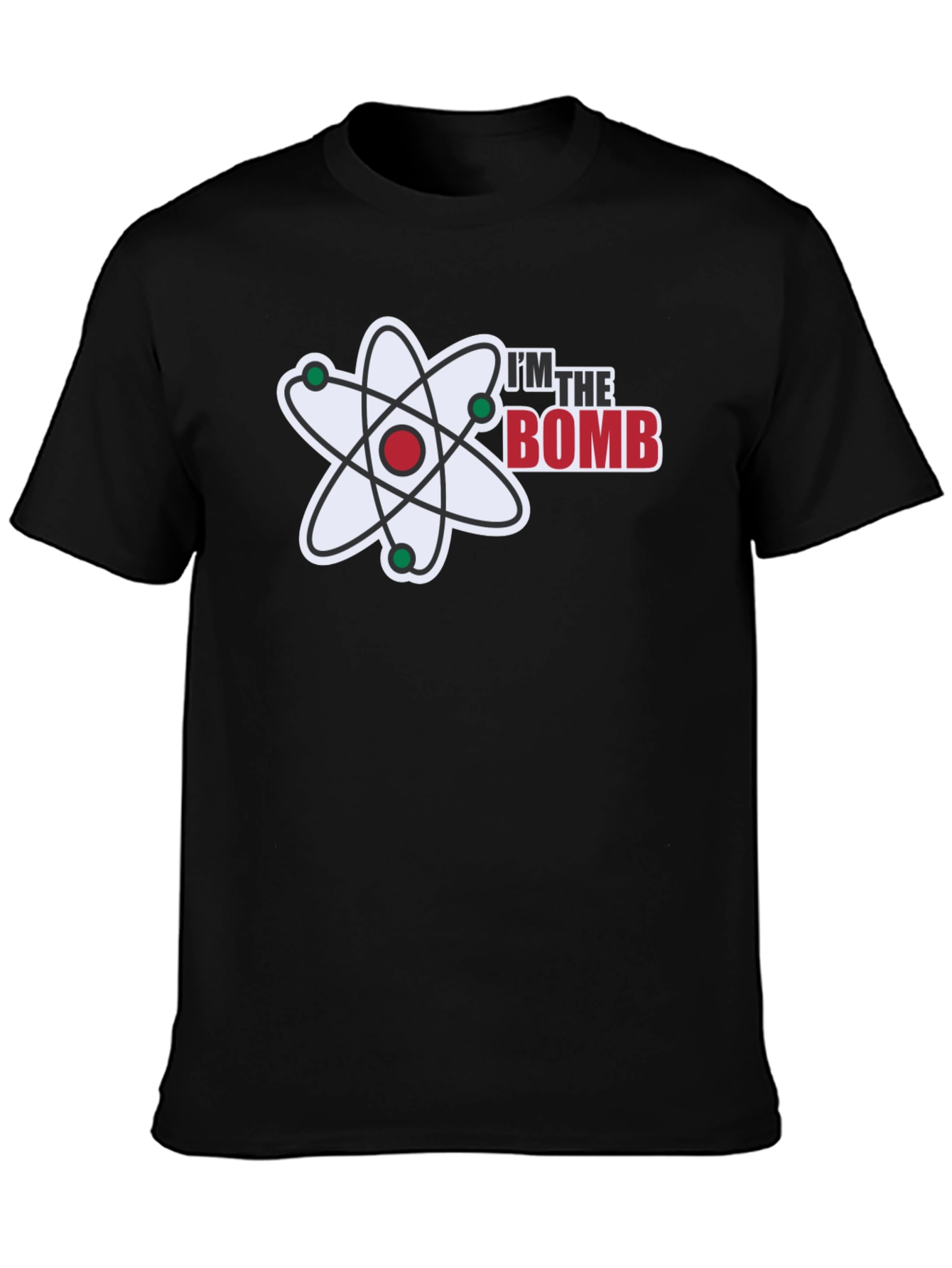 Black I'm the Bomb T-Shirt - Atomic Design view 3