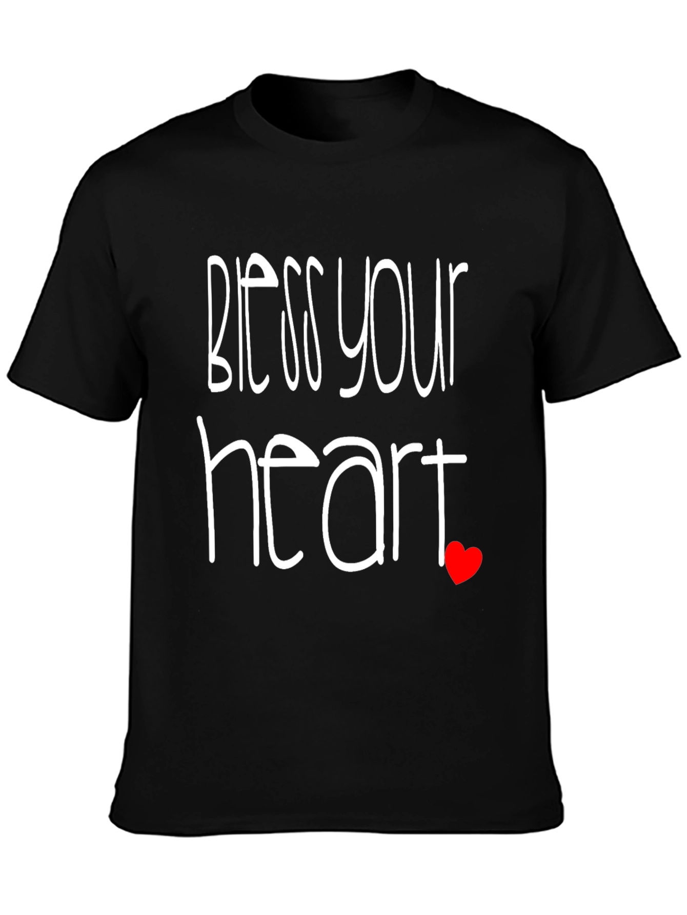 Black Bless Your Heart Black Graphic Tee view 3