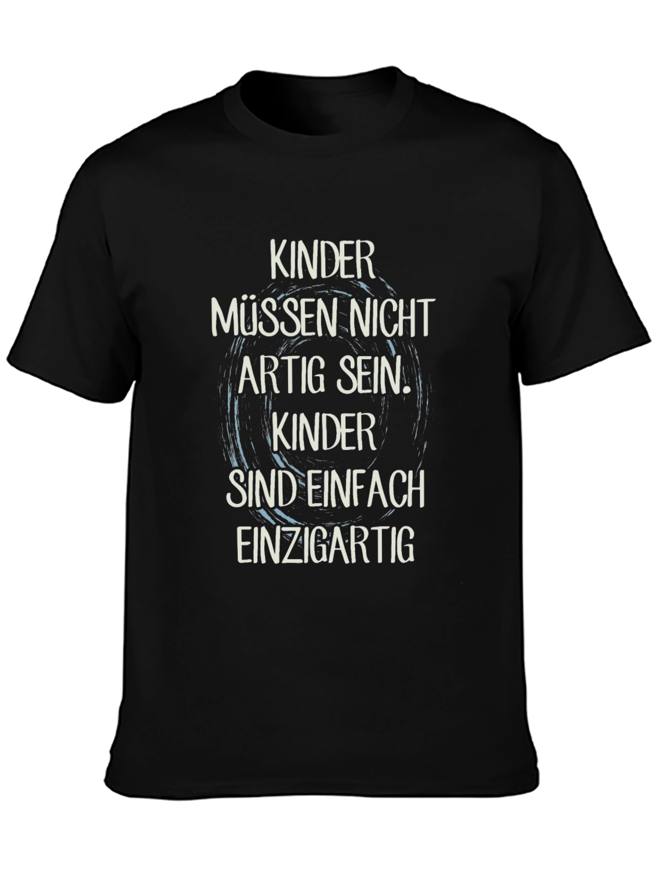 Black Kinder Uniqueness Black T-Shirt view 3