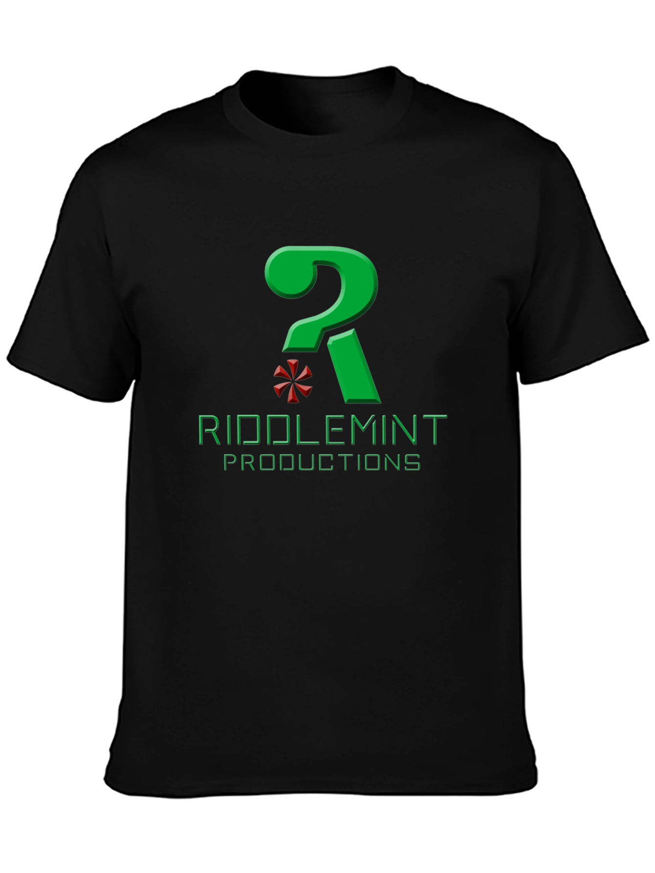 Black Riddlemint Productions Graphic T-Shirt view 3