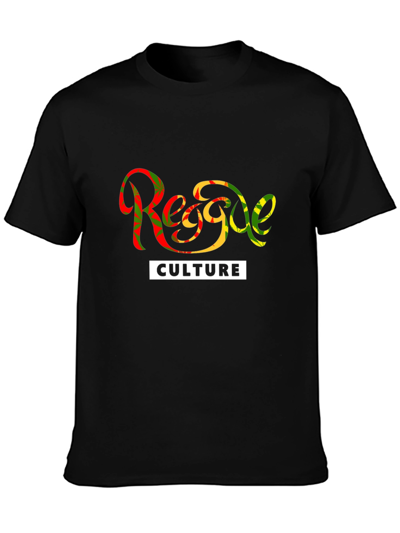 Black Reggae Culture Black T-Shirt - Stylish Graphic Tee view 3