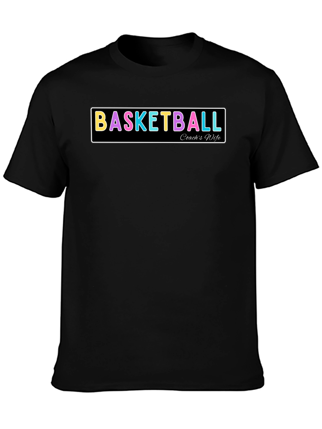 Black Basketball Coach's Wife T-Shirt view 3