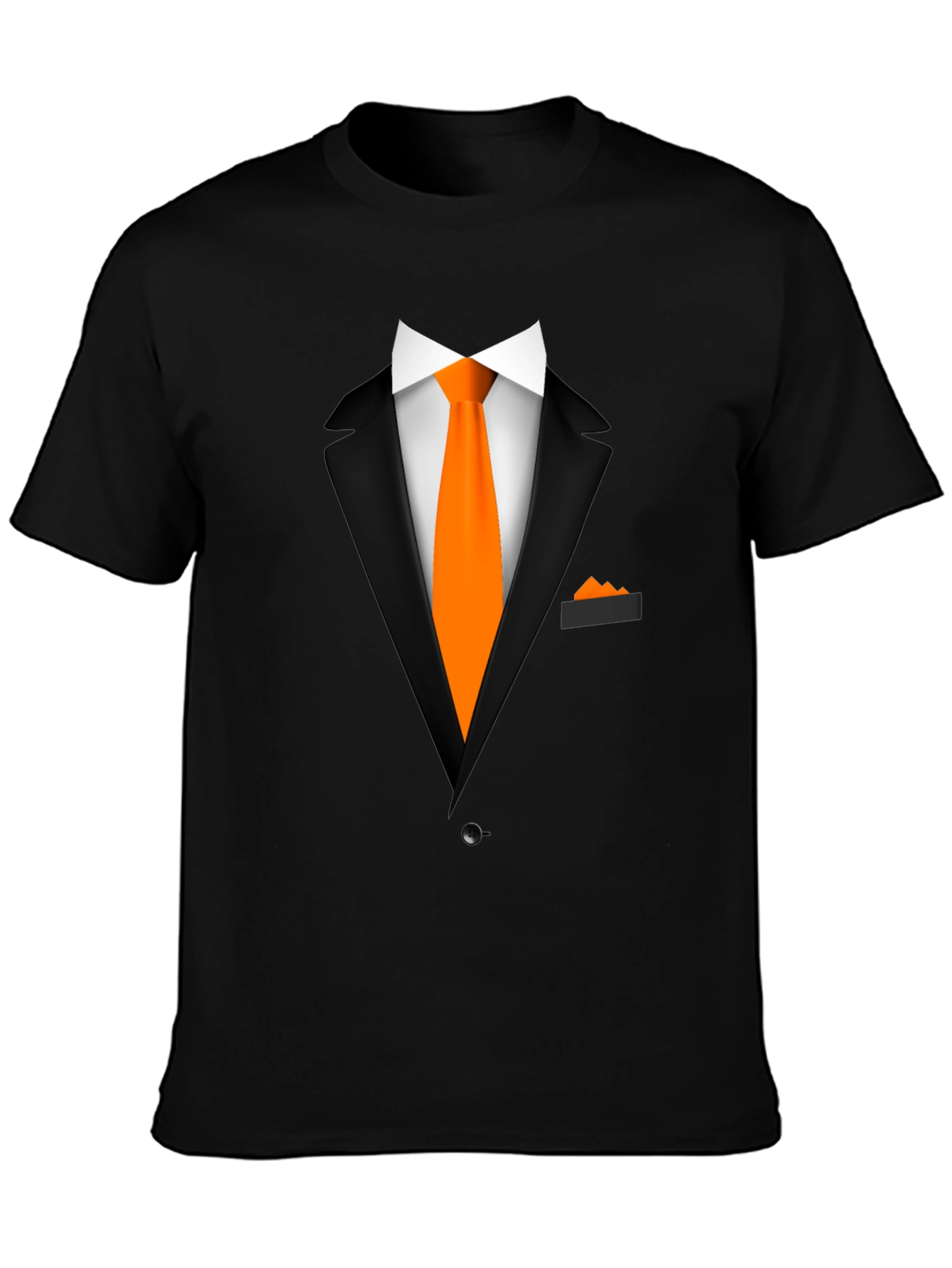 Black Suit & Tie Graphic Tee -  Formal Fun view 3