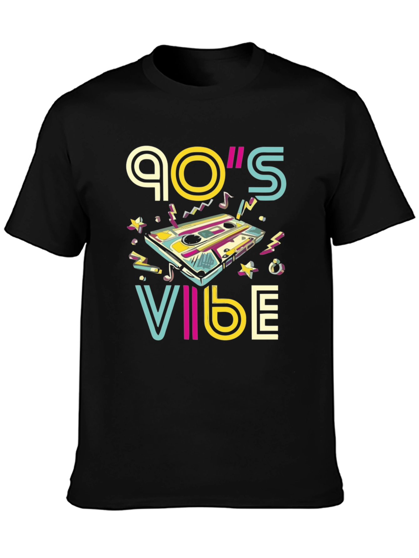 90's Vibe Retro Cassette Graphic T-Shirt - 3