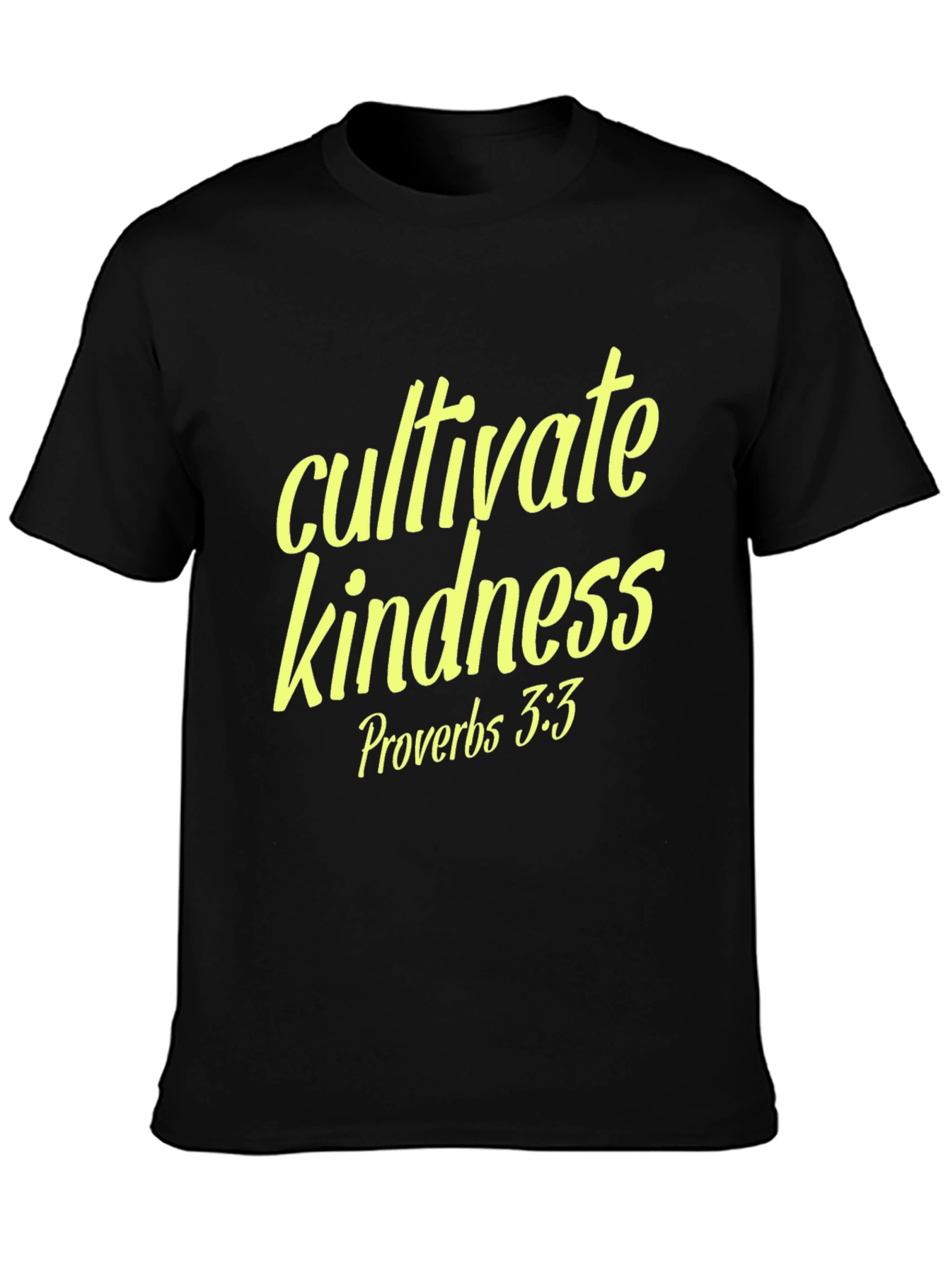 Black Cultivate Kindness Black T-Shirt view 3