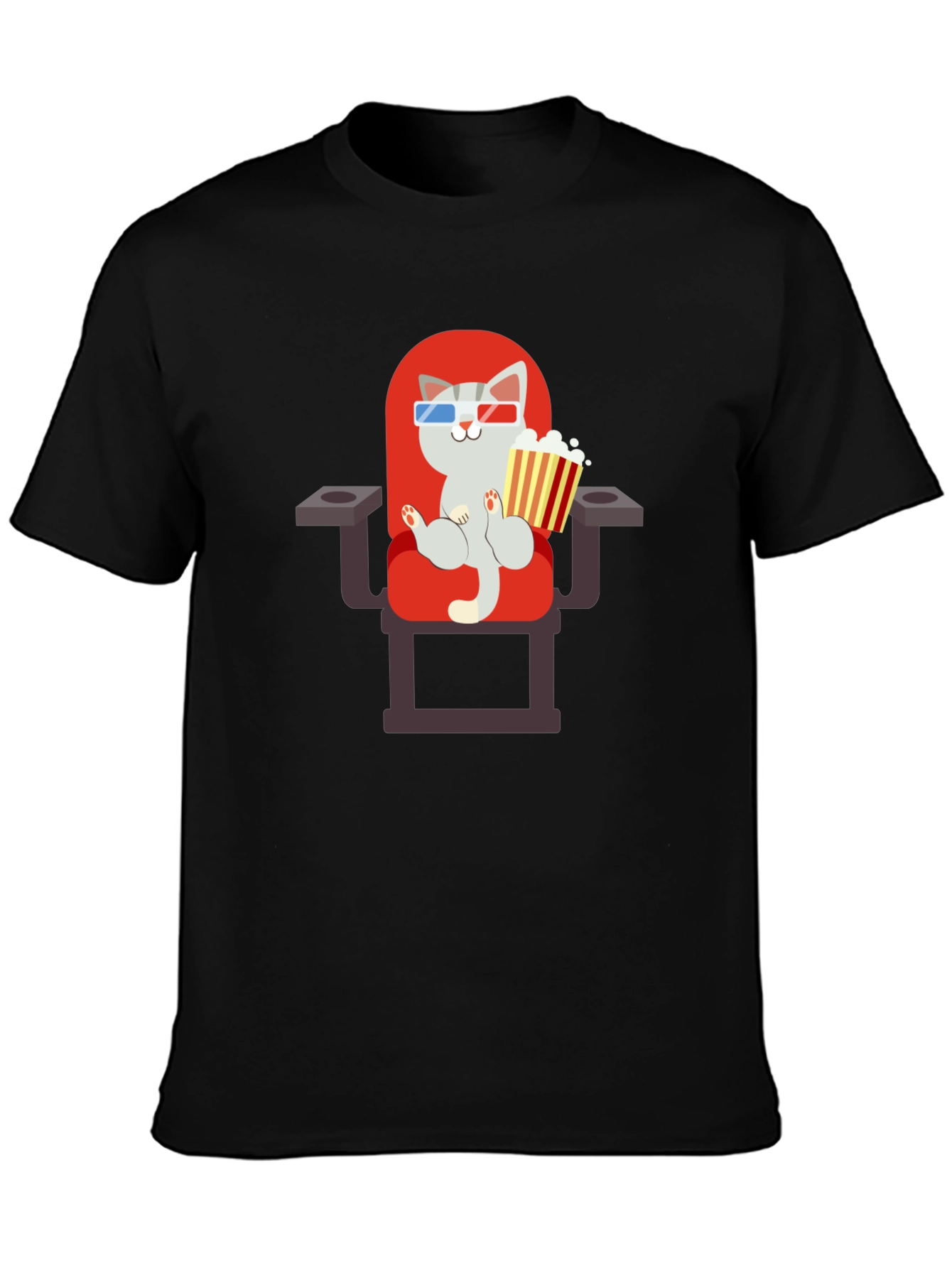 Black Cat Movie Lover Graphic Tee view 3