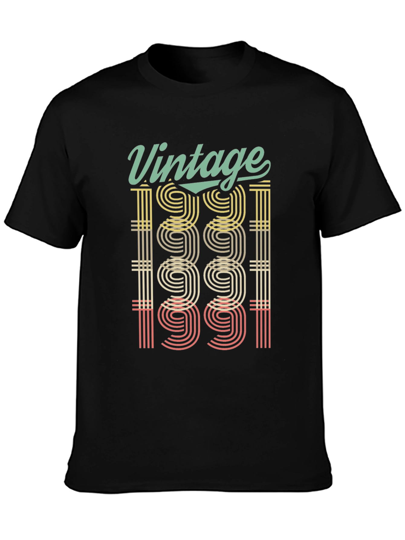 Black Vintage 1991 Graphic Tee view 3