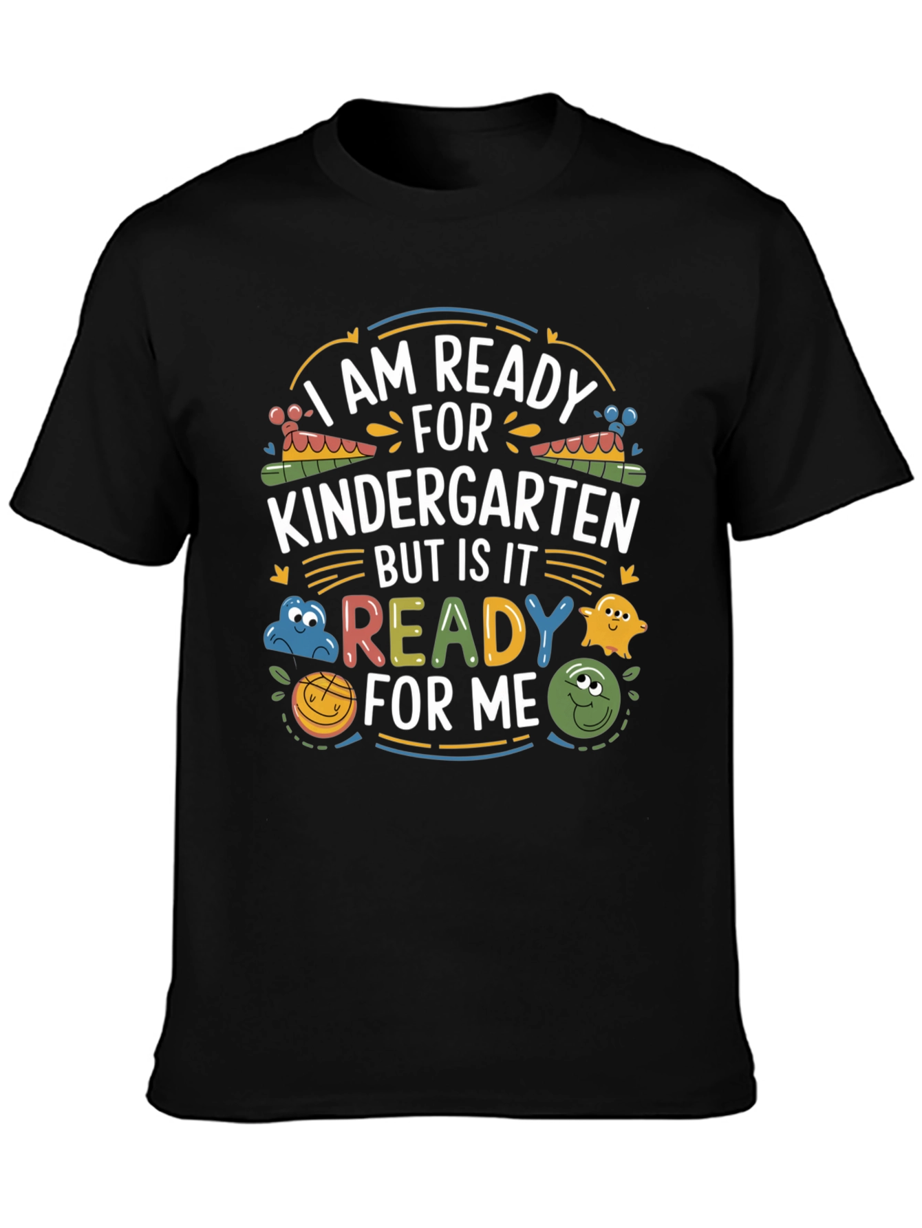 Black Ready for Kindergarten Tee view 3