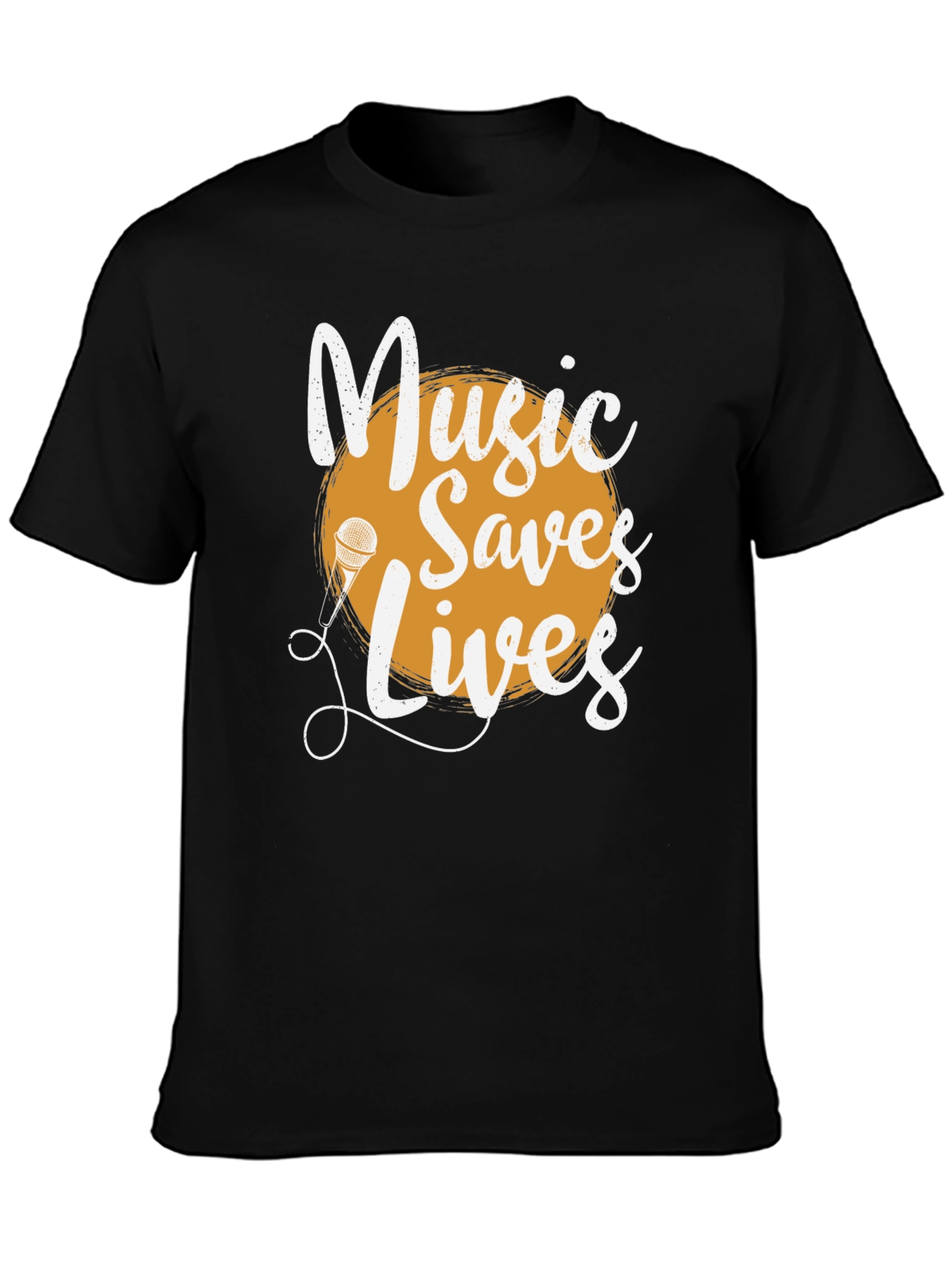 Black Music Saves Lives Graphic Tee view 3