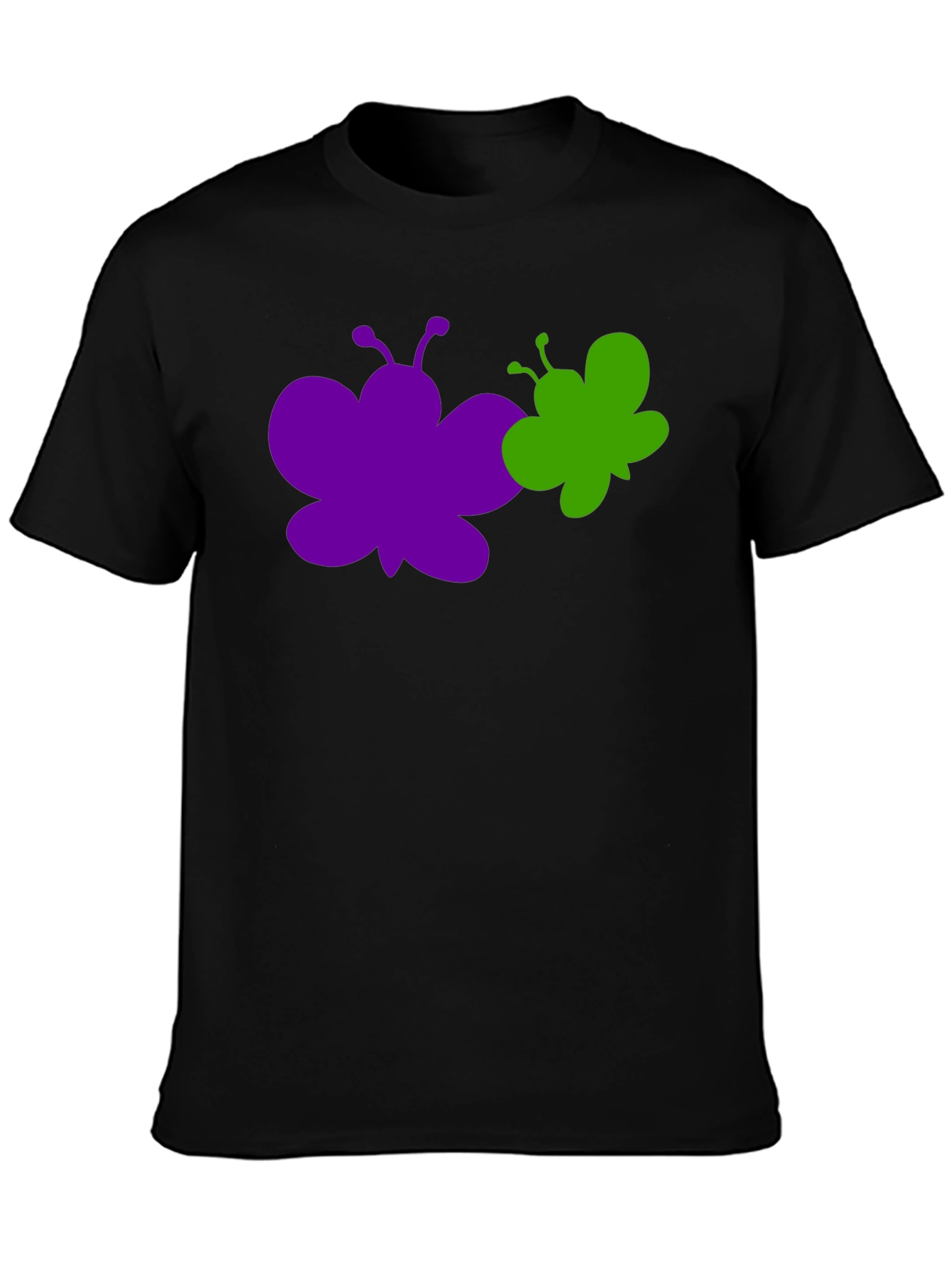 Black Butterfly Graphic Tee - Stylish Cotton T-Shirt view 3