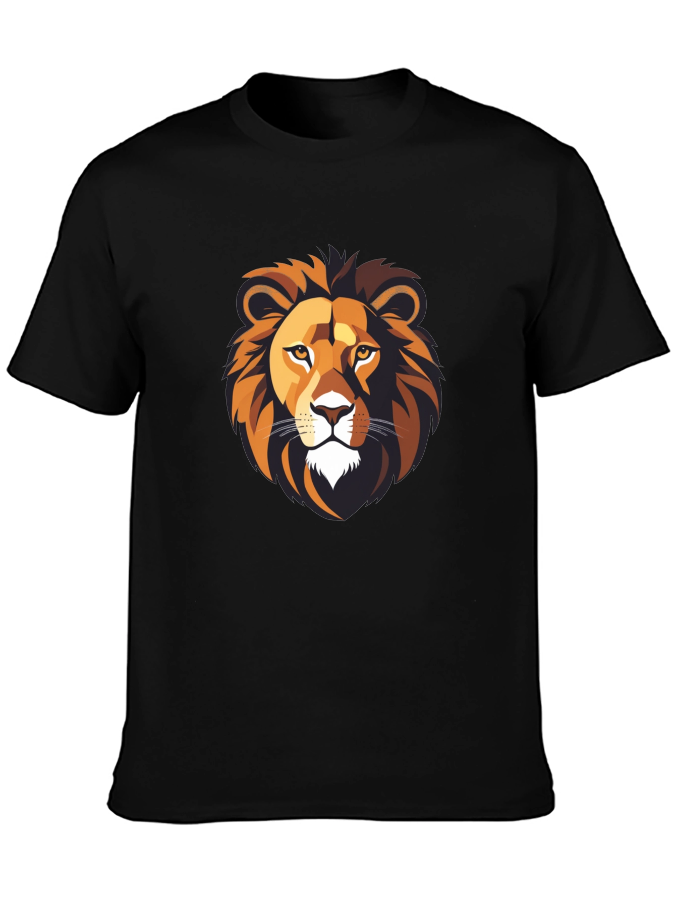 Black Lion Graphic Black T-Shirt - Bold Style view 3