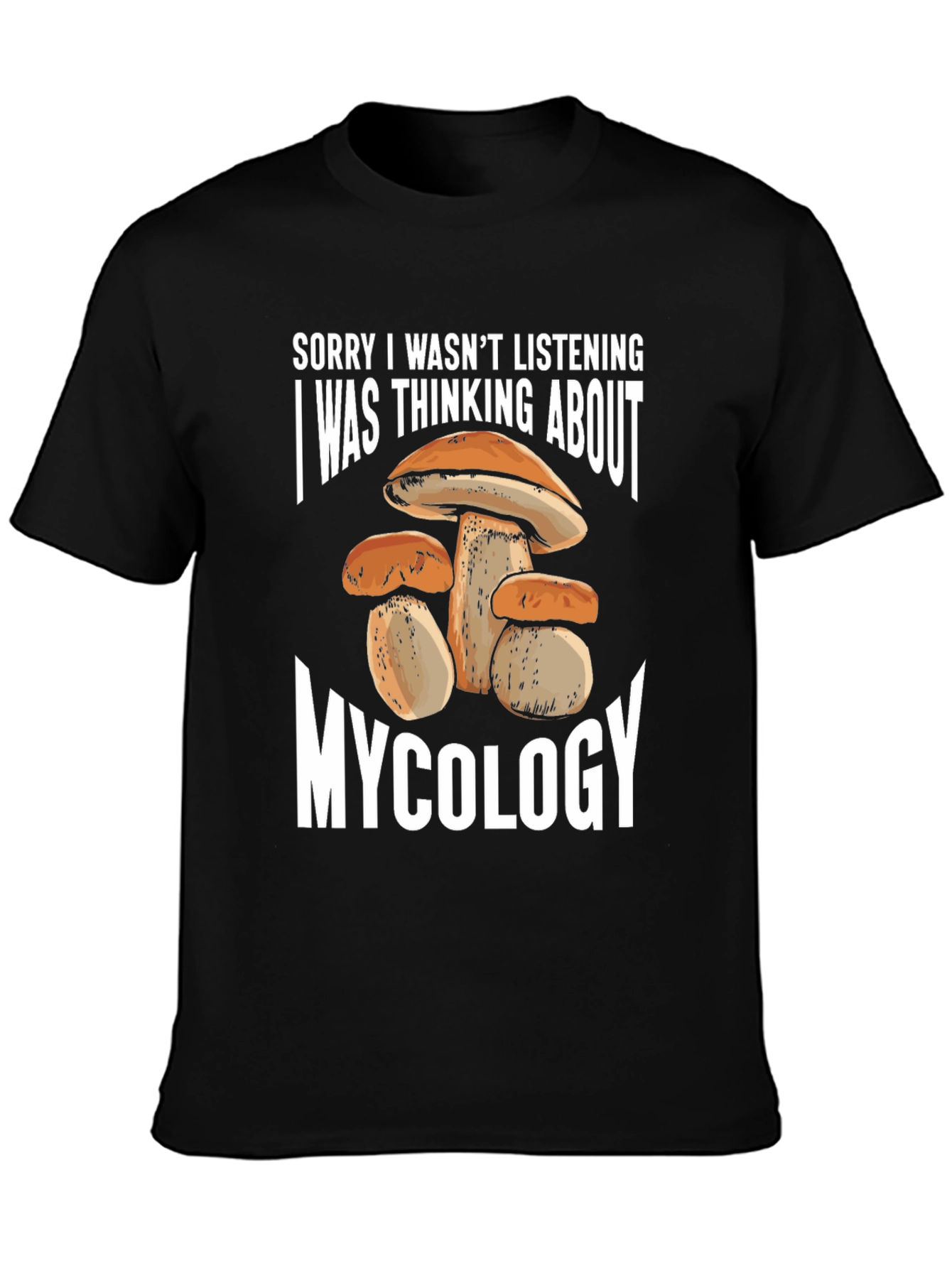 Black Mycology Thinking T-Shirt view 3