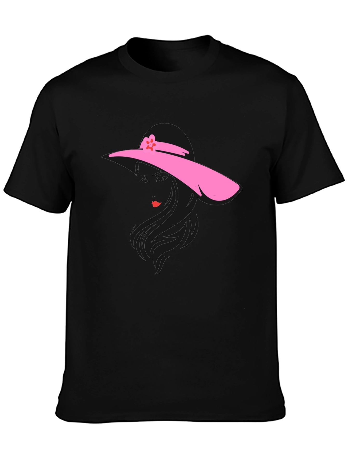 Black Stylish Silhouette T-Shirt view 3