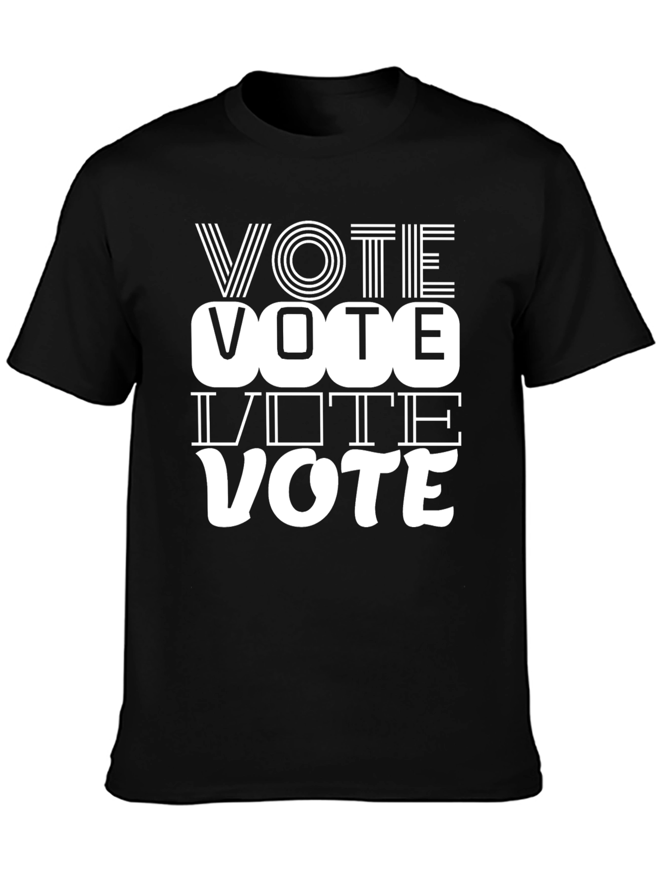 Black Vote Graphic T-Shirt - Election Day Reminder view 3