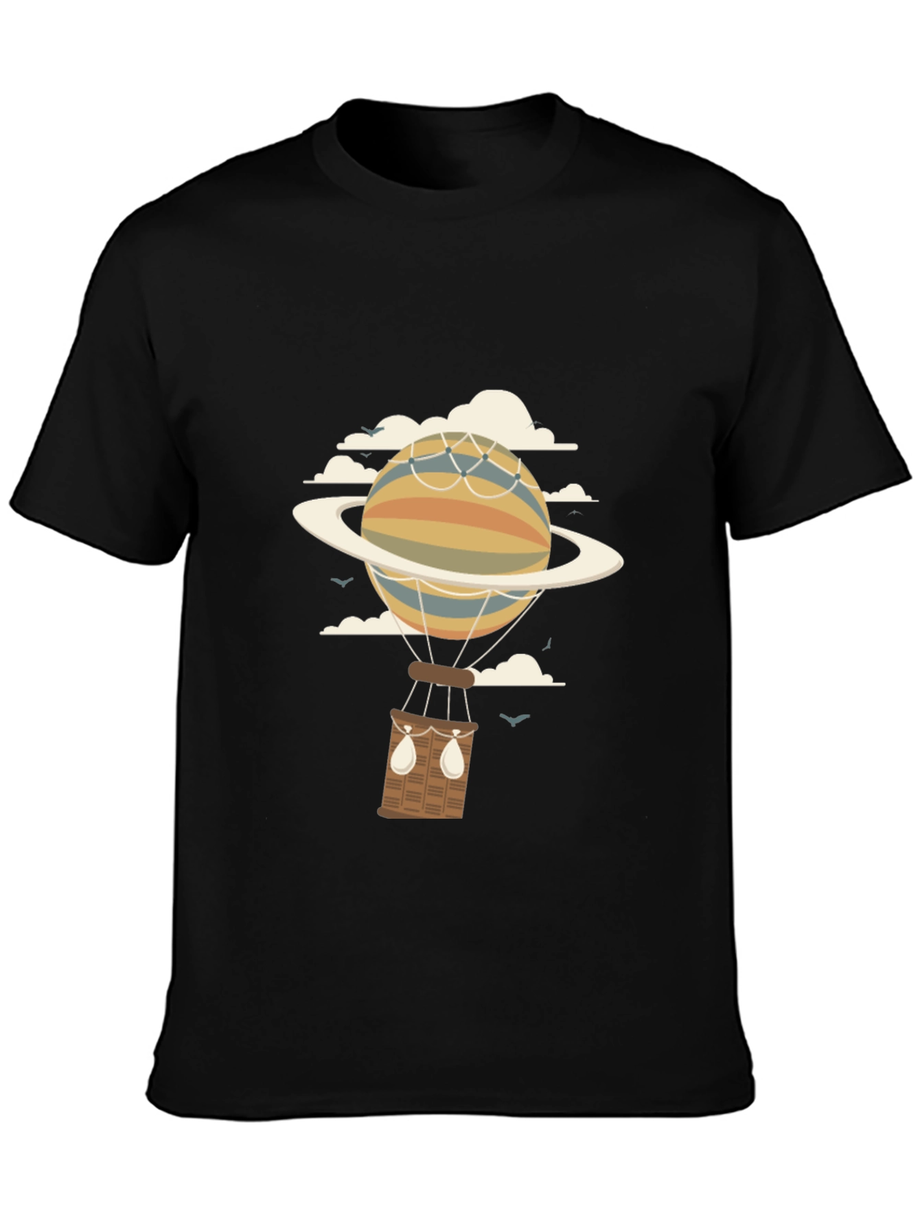 Black Planet Hot Air Balloon Graphic Tee view 3