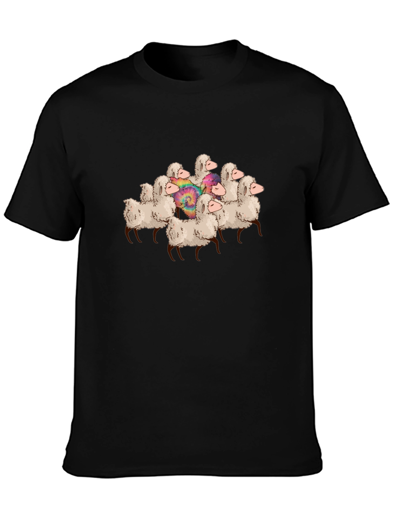 Black Sheep Herd Graphic T-Shirt - Unique Design view 3