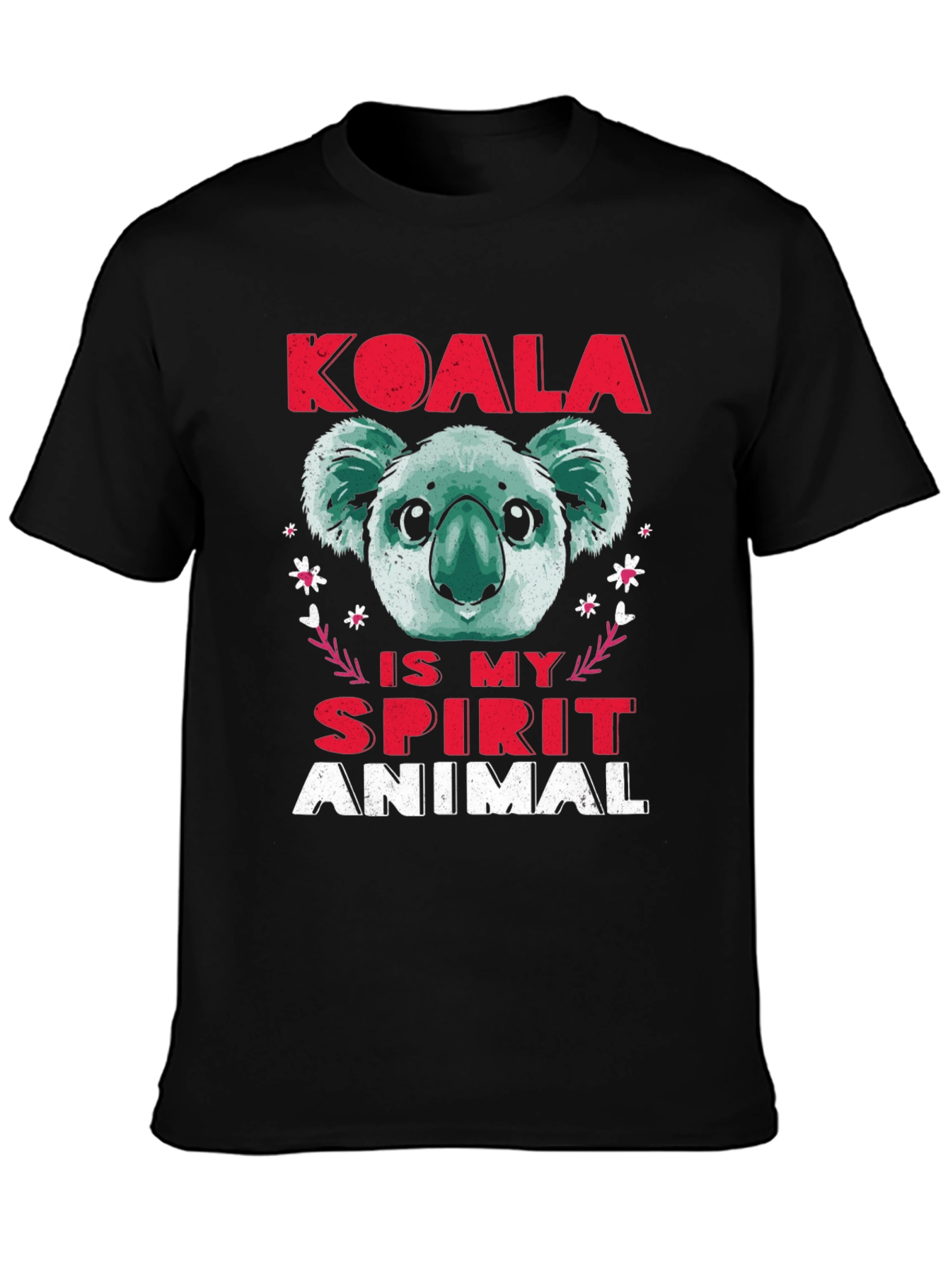 Black Koala Spirit Animal T-Shirt - Cute Graphic Tee view 3