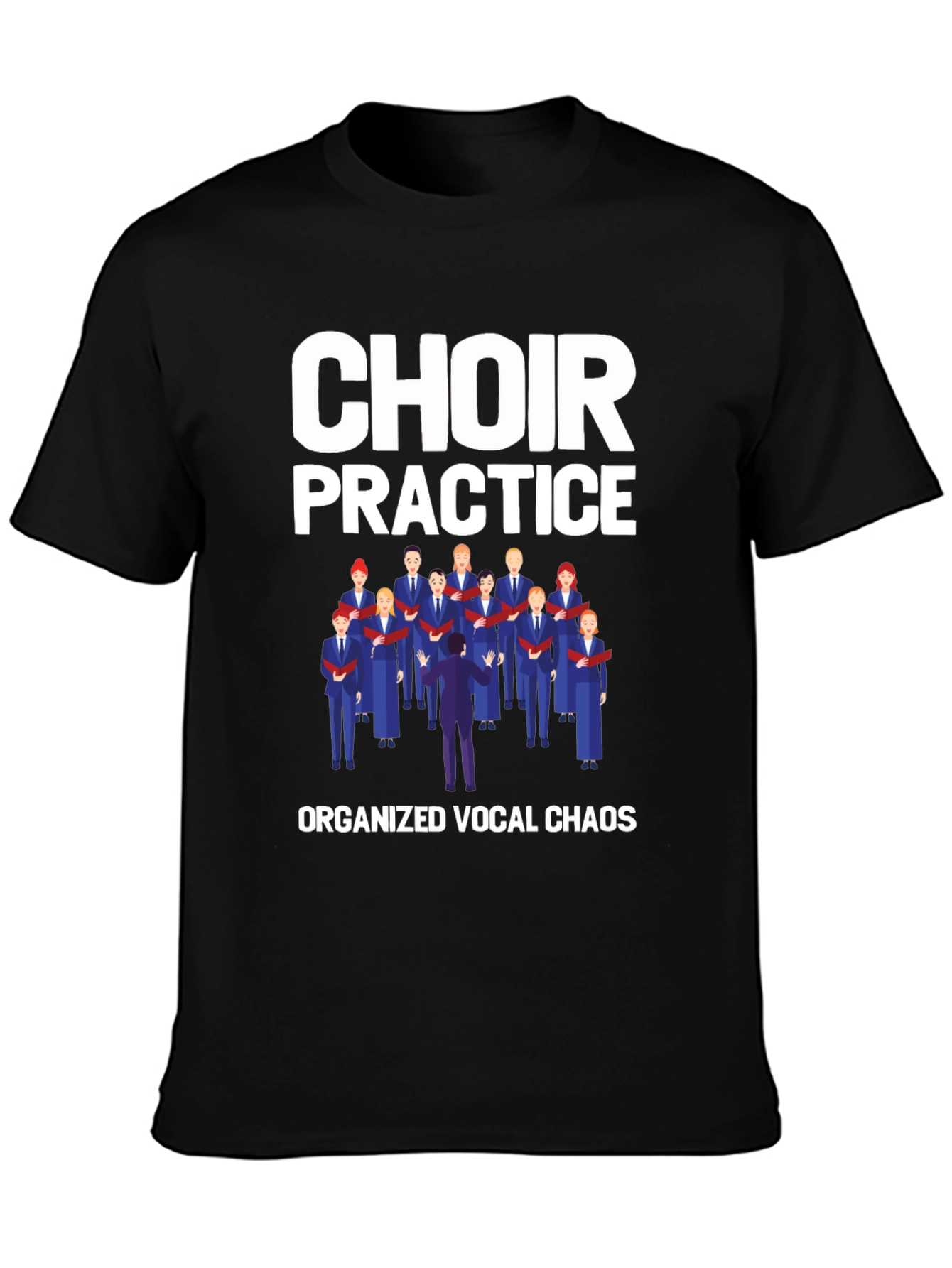 Black Choir Practice Graphic T-Shirt view 3