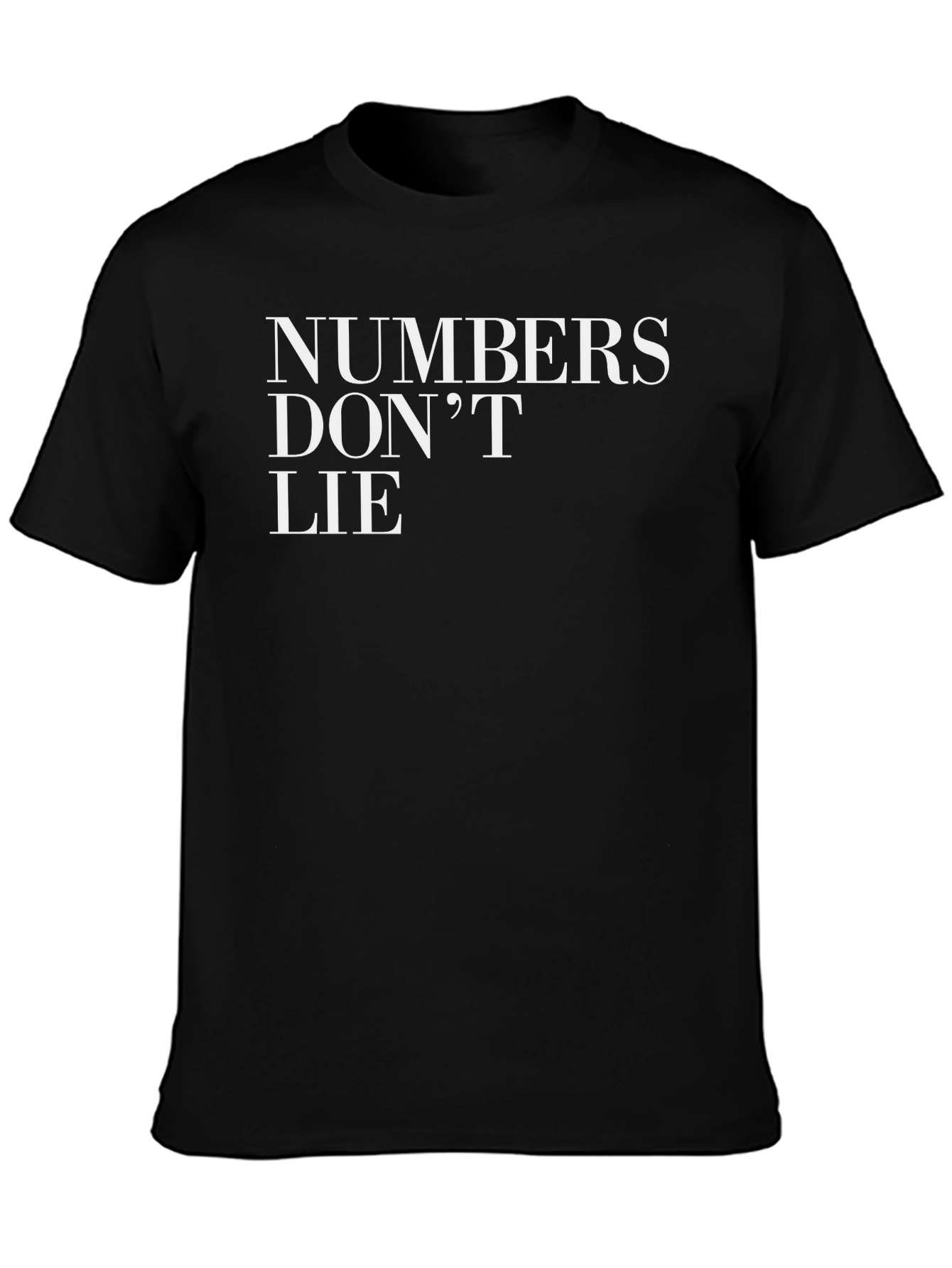 Black Numbers Don't Lie Graphic T-Shirt view 3