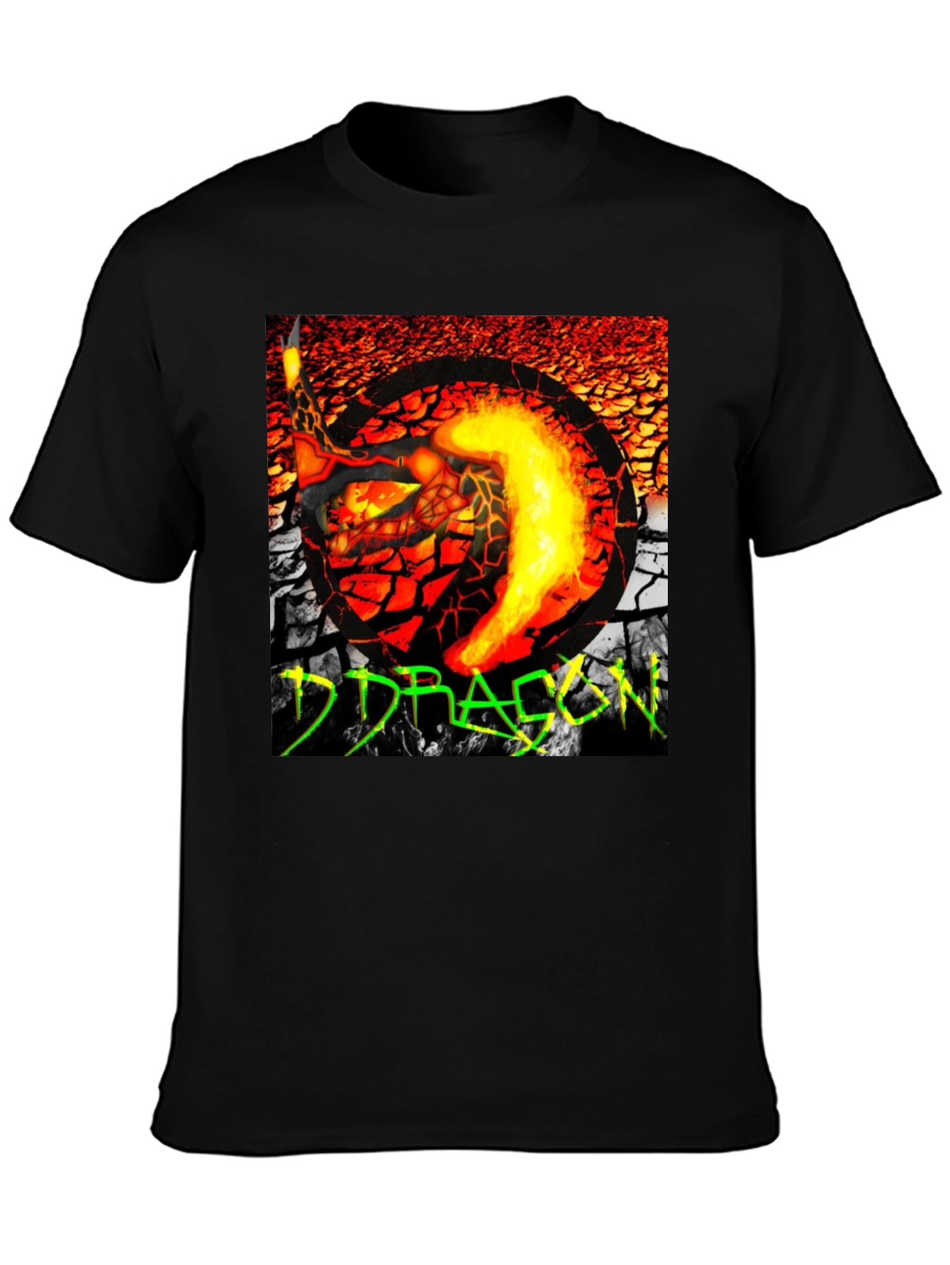 Fiery Dragon Graphic T-Shirt - Bold Design - 3