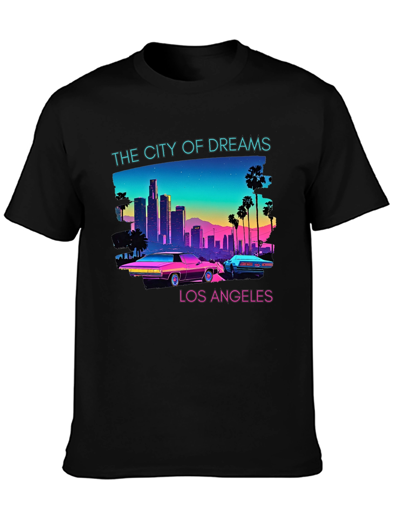 Retro Los Angeles Graphic T-Shirt - 3
