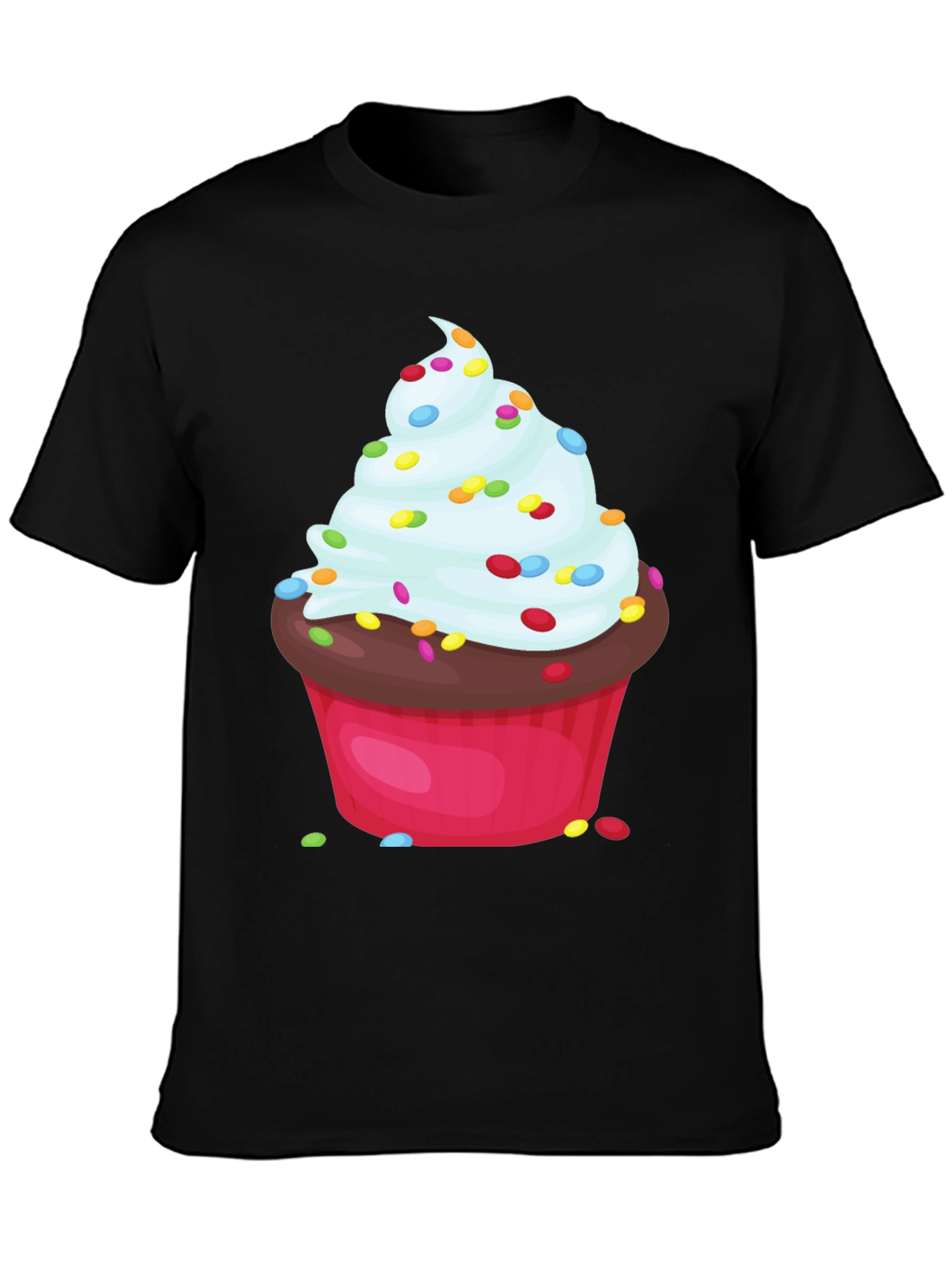 Black Cupcake Graphic T-Shirt - Sweet Treat Tee view 3