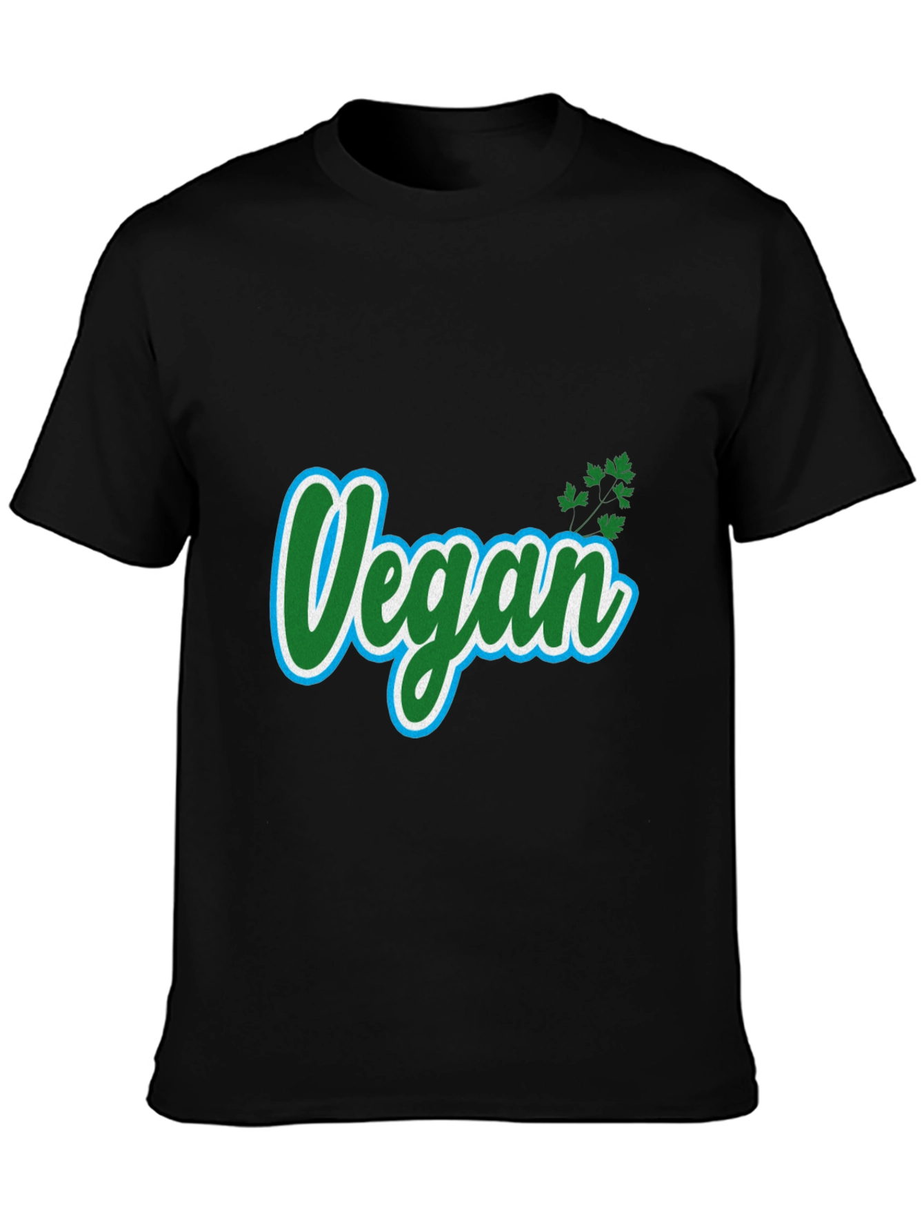 Black Vegan T-Shirt - Plant-Based Lifestyle view 3