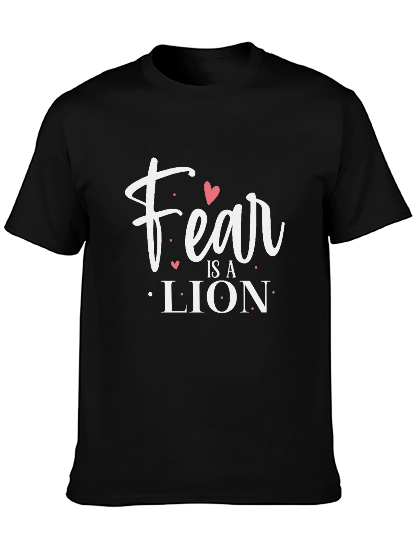 Black Fear is a Lion Graphic Tee view 3