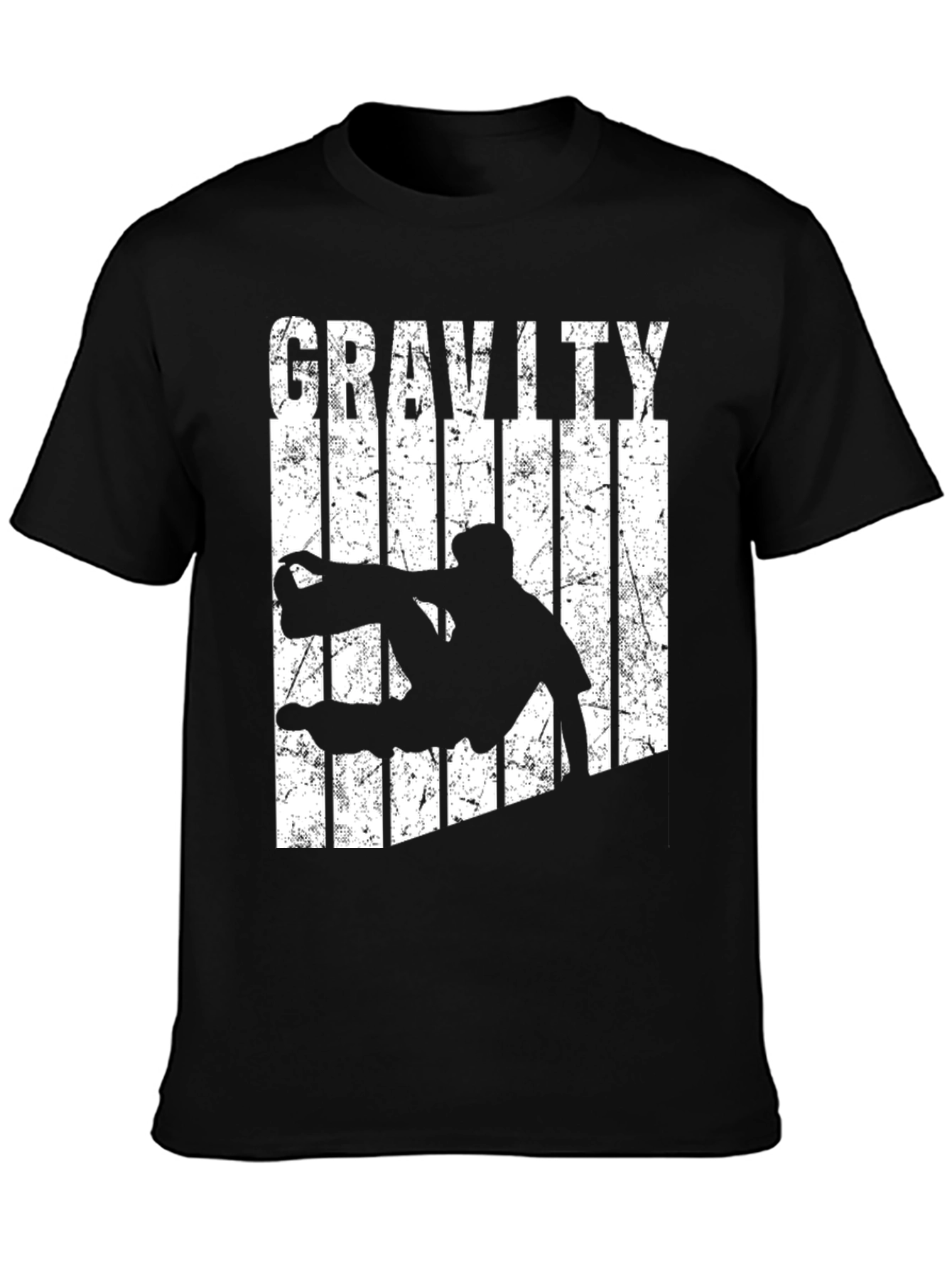 Black Gravity Defying Black T-Shirt view 3