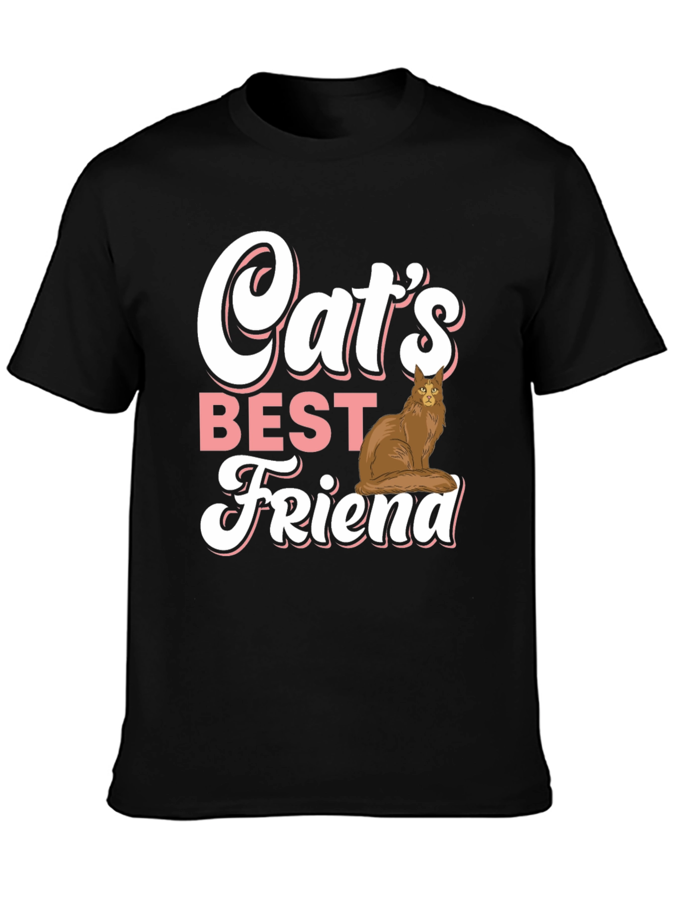 Black Cat's Best Friend Graphic Tee - Soft Cotton Comfort view 3
