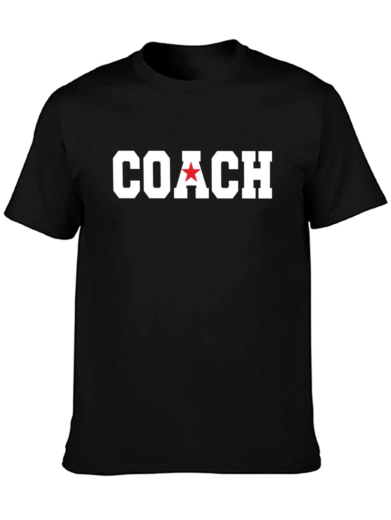 Black Coach T-Shirt with Red Star view 3