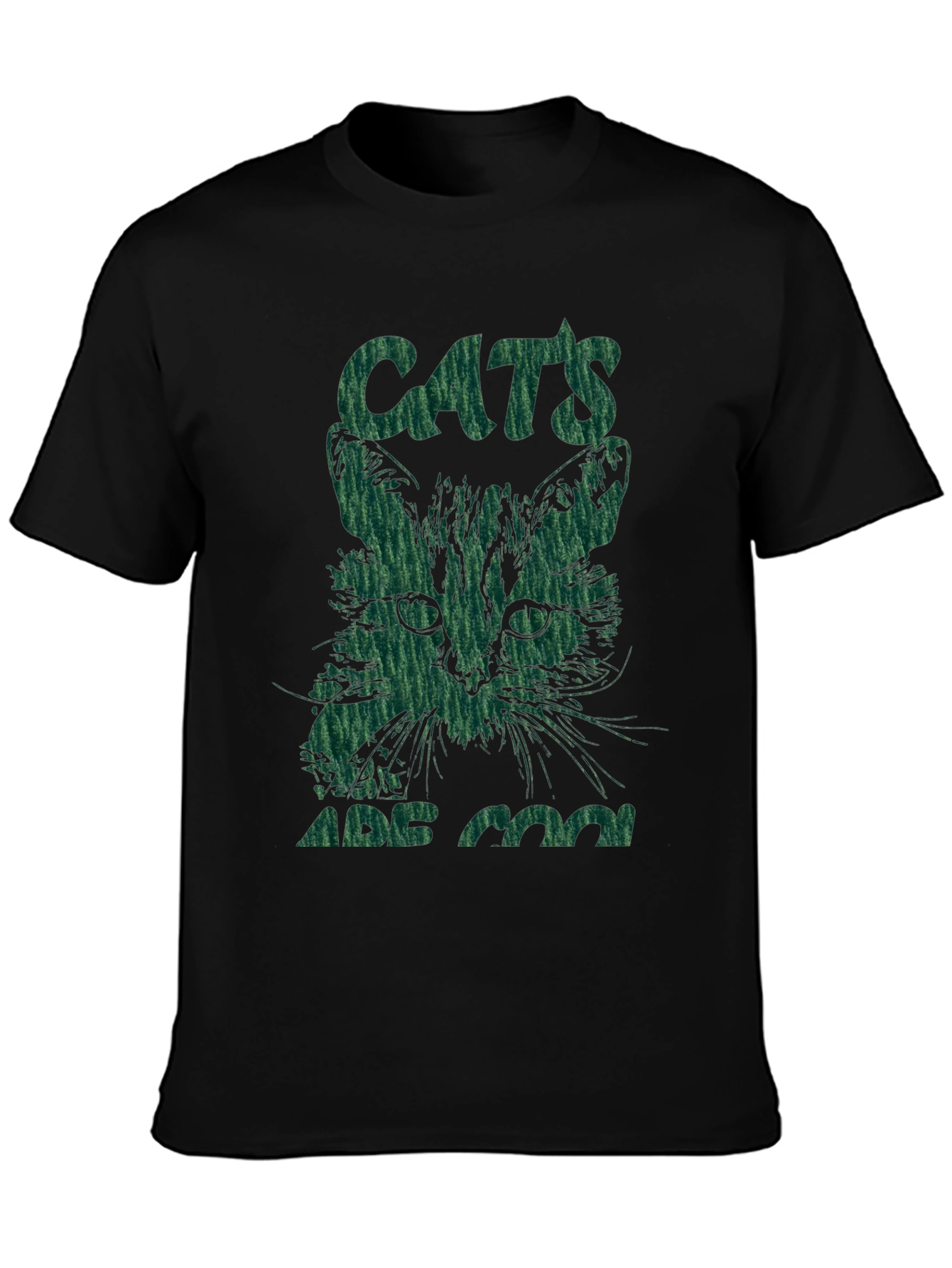 Black Cool Cats Graphic T-Shirt view 3
